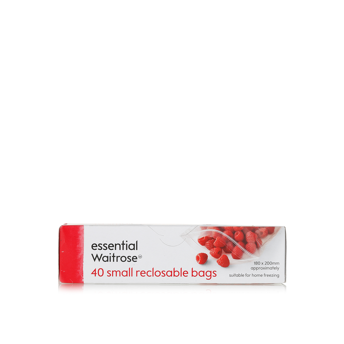 Waitrose Essential Small Reclosable Freezer Bags x 40