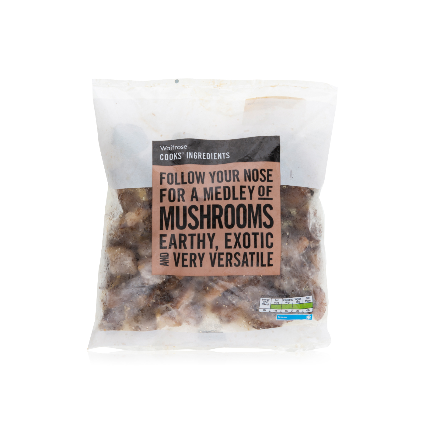 Waitrose Frozen Medley Of Mushrooms 300G