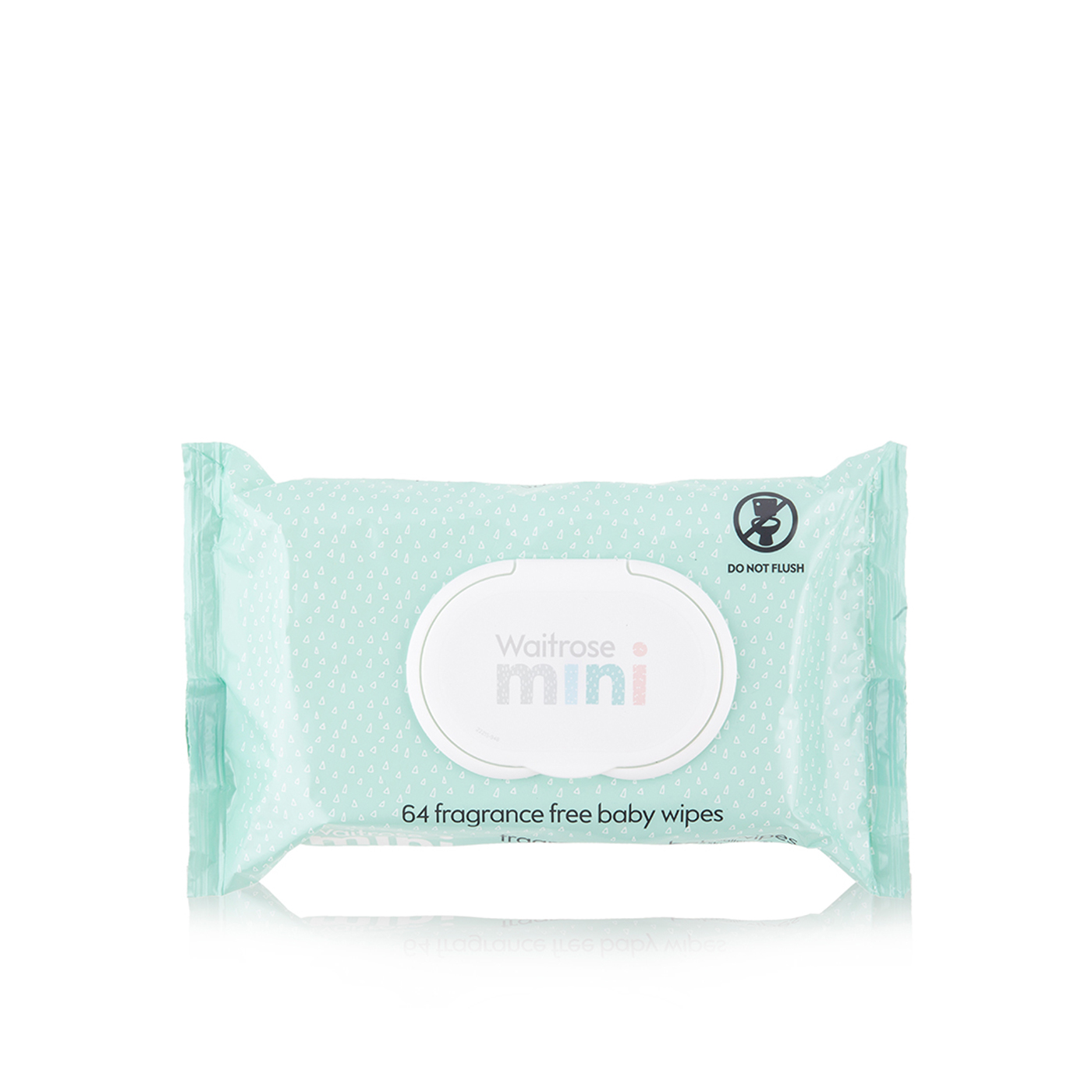Waitrose Mini Fragrance-Free Baby Wipes x 64