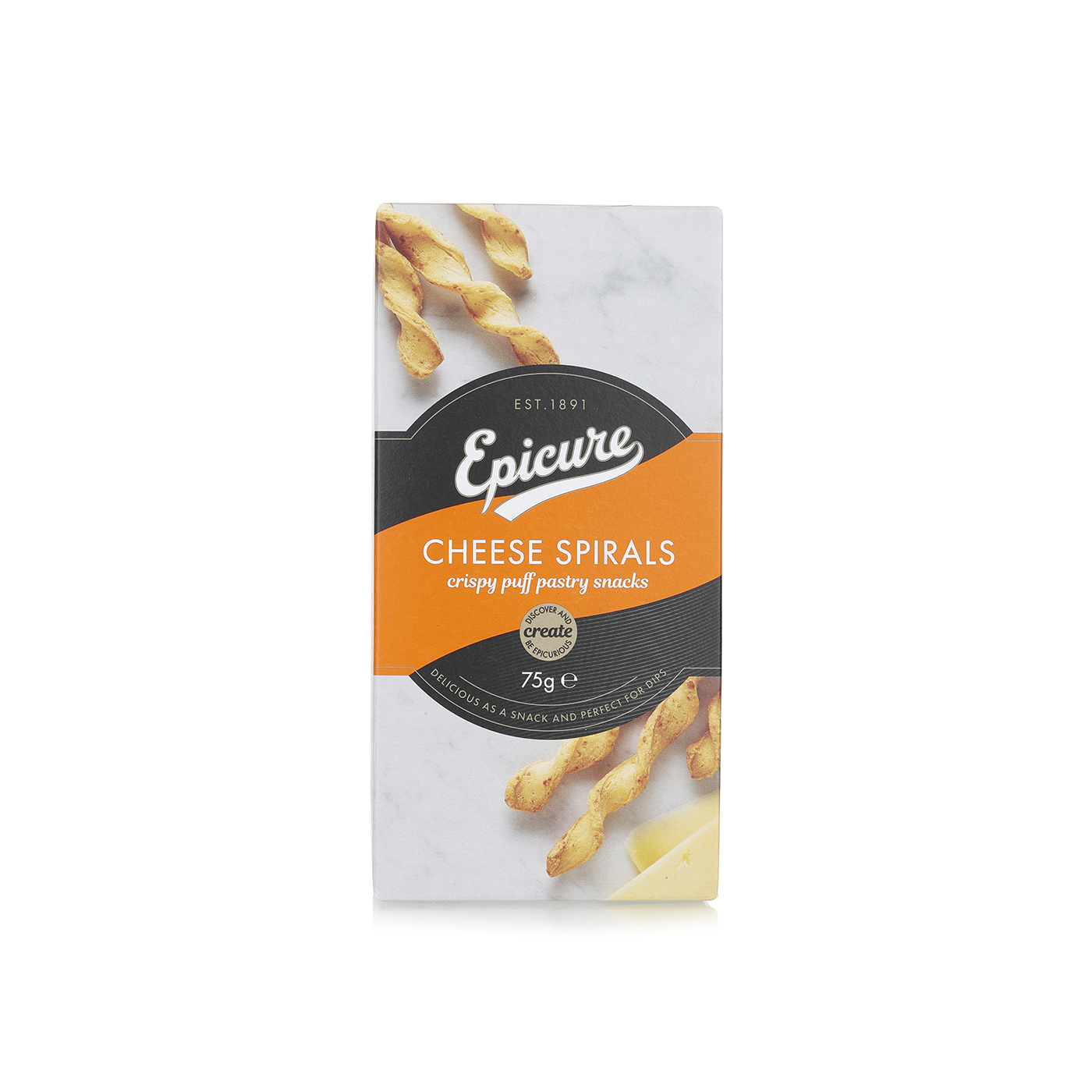 Epicure Cheese Spirals 75g