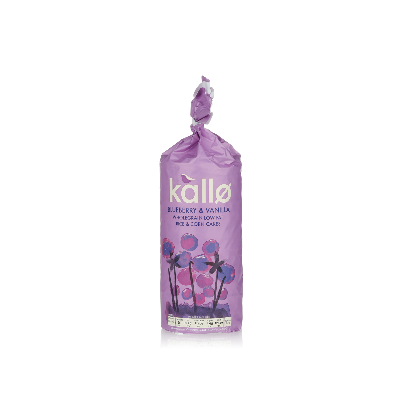 Kallo Blueberry & Vanilla Rice and Corn Cakes 131g