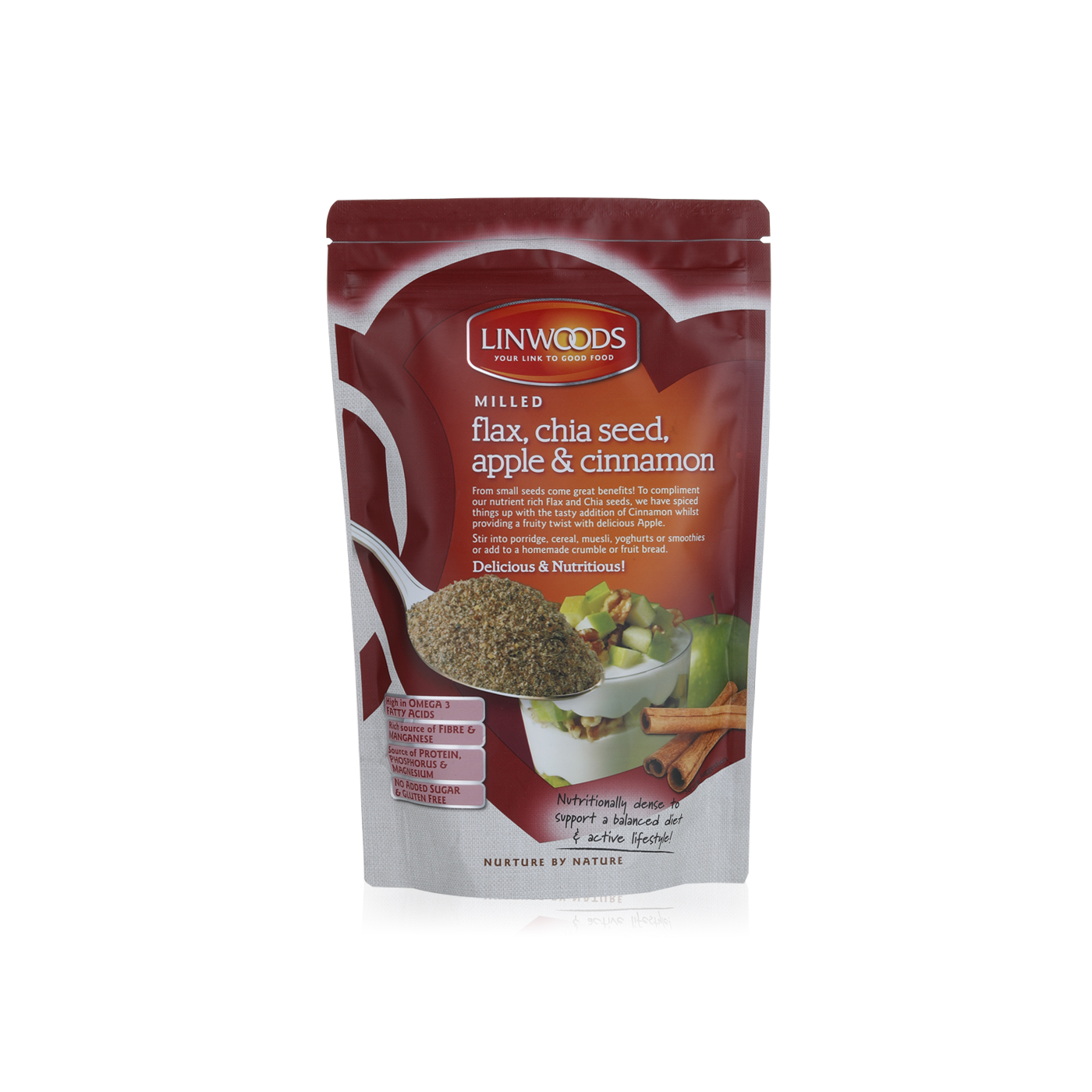 Linwoods flax, chia seed, apple & cinnamon 200g Spinneys UAE