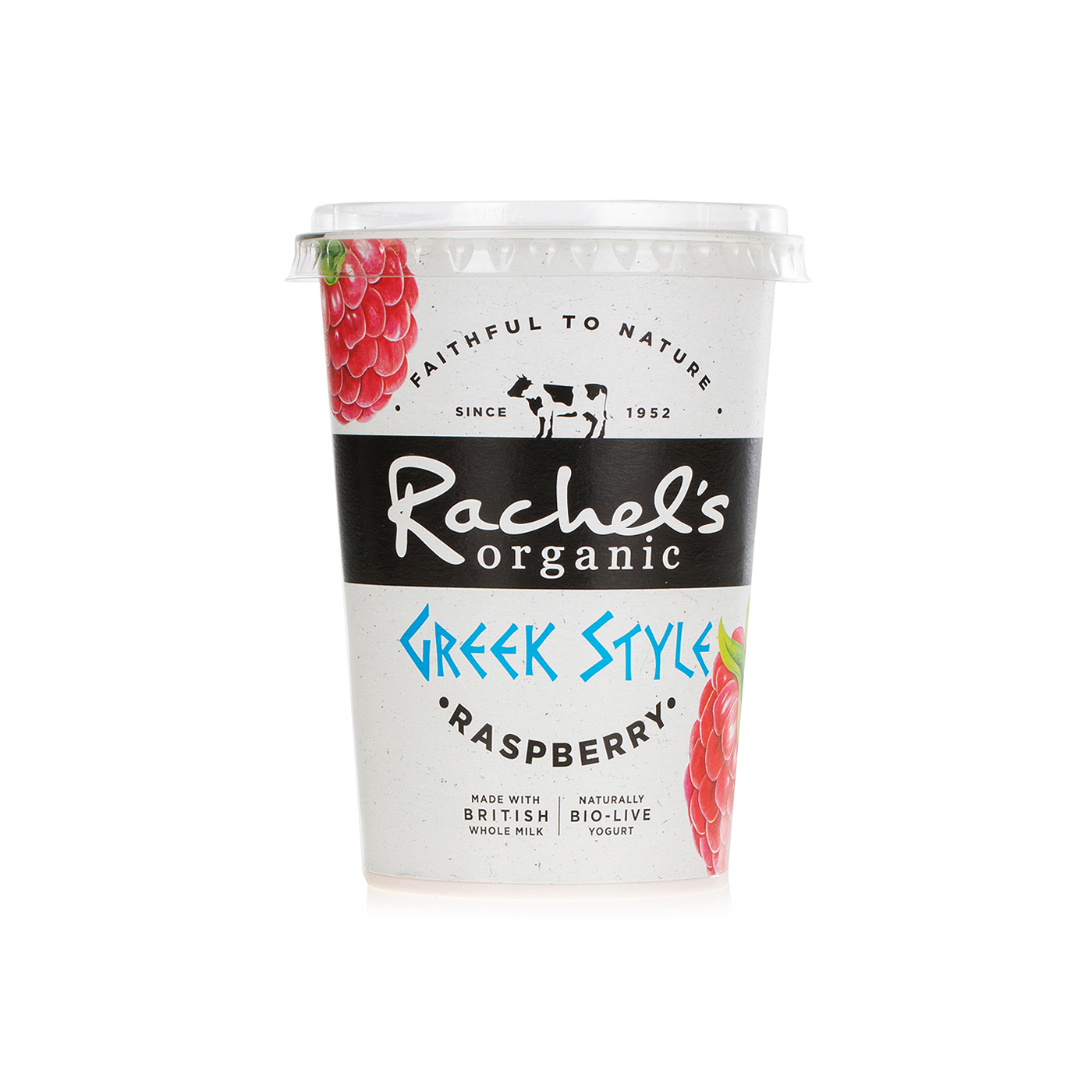 Rachel's Organic Greek Style Raspberry Yoghurt 450g