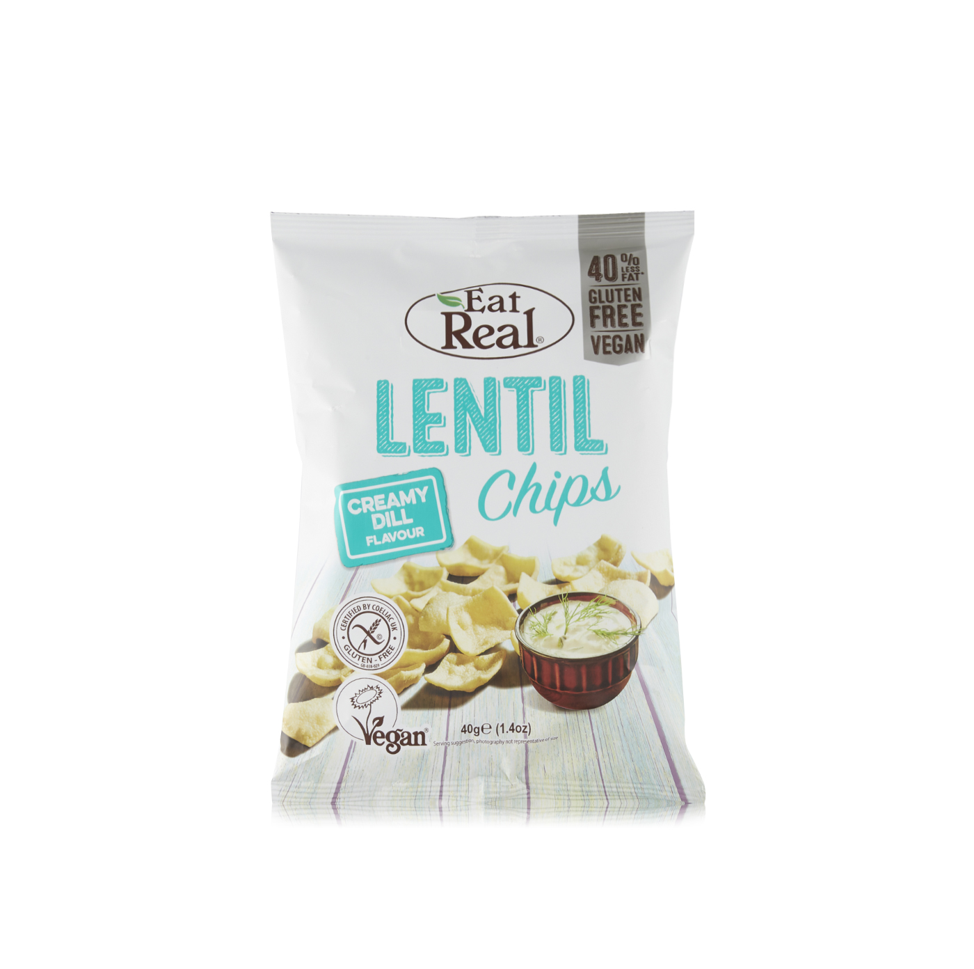 Eat Real Creamy Dill Lentil Chips 40g