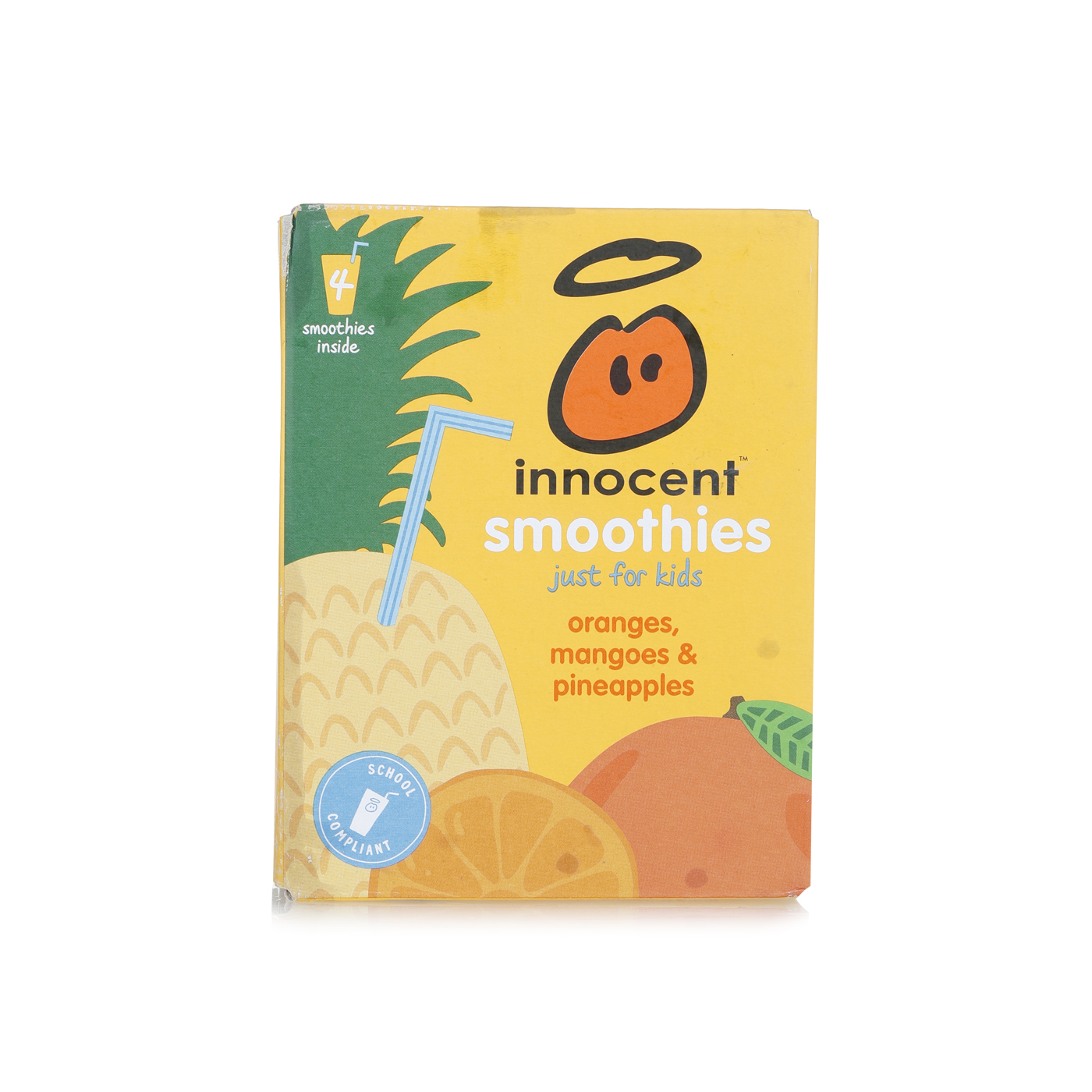Innocent Smoothies for Kids Orange Mango Pineapple 4 x 150ml
