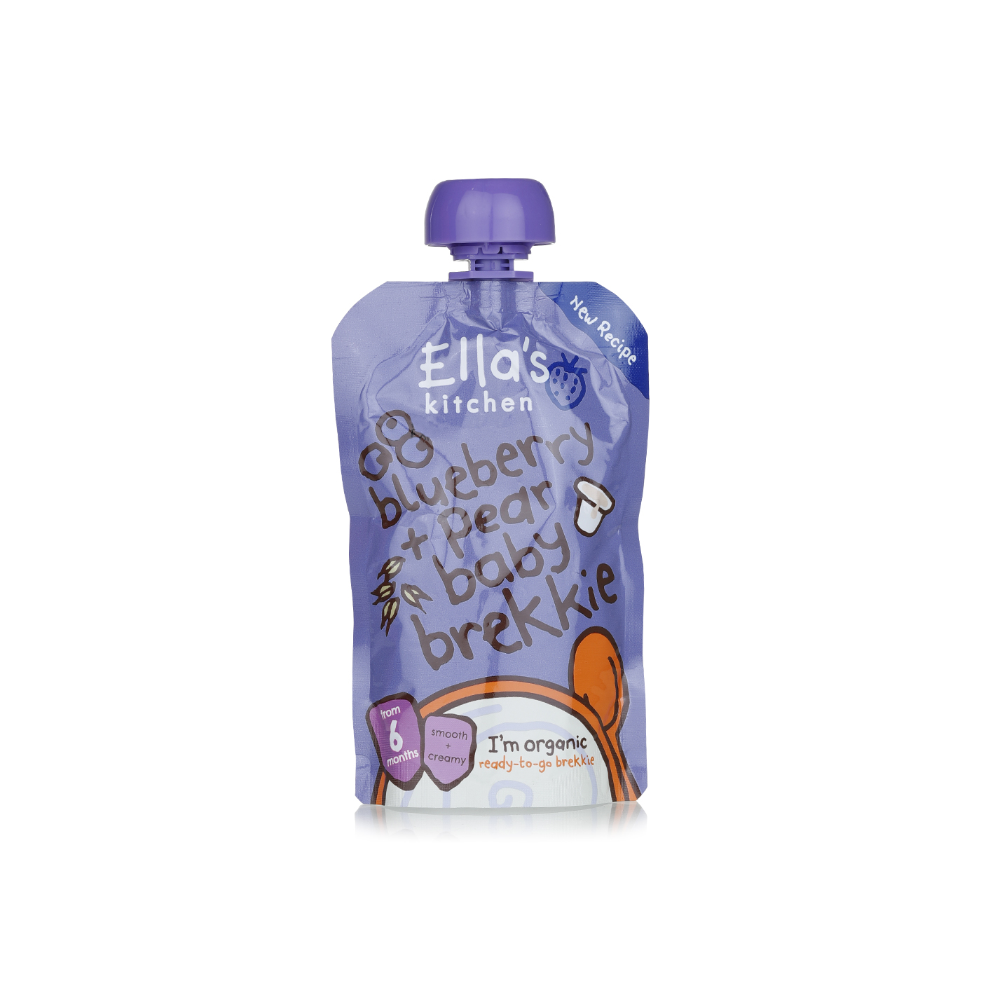 Ella's Kitchen Blueberry Pear Baby Brekkie 6+ Months 100g