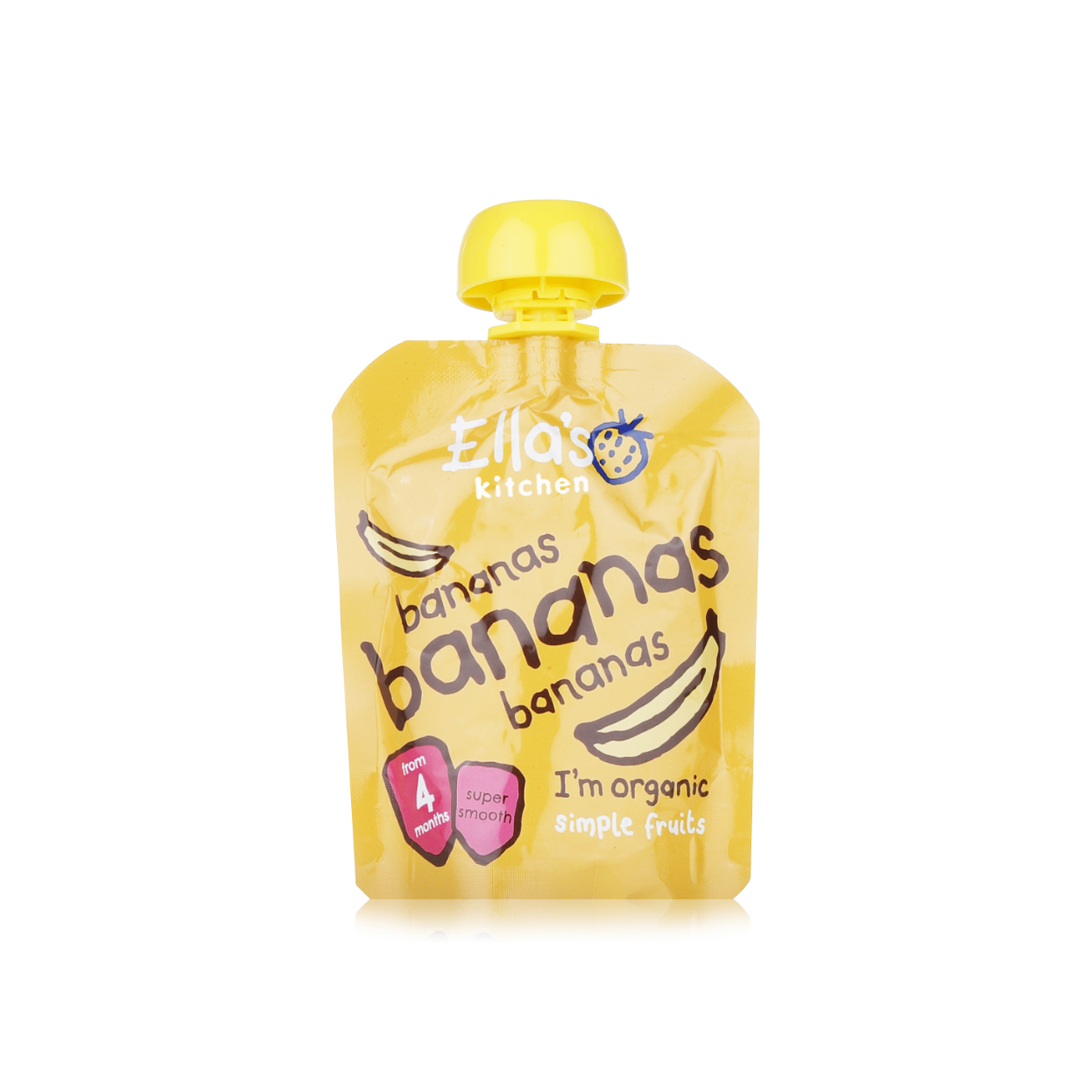 Ella's Kitchen Organic Puree Bananas 4+ Months 70g
