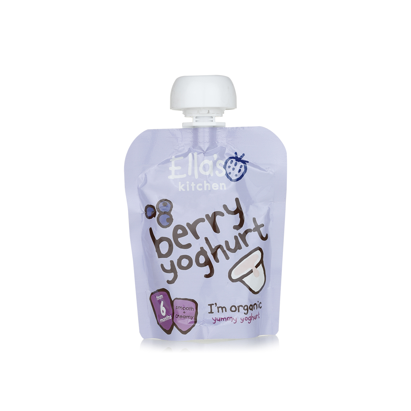 Ella's Kitchen Organic Berry Greek Yoghurt 6+ Months 90g