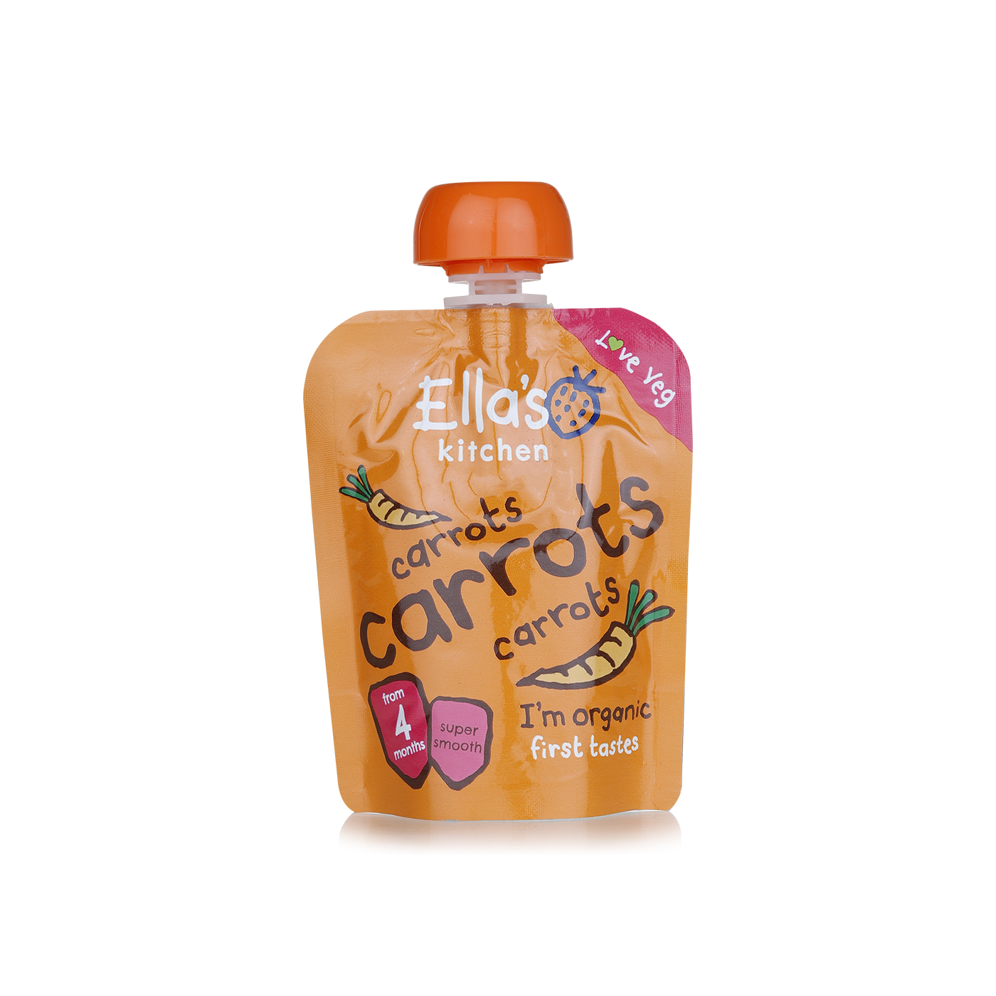 Ella's Kitchen Organic Carrots Puree 4+ Months 70g