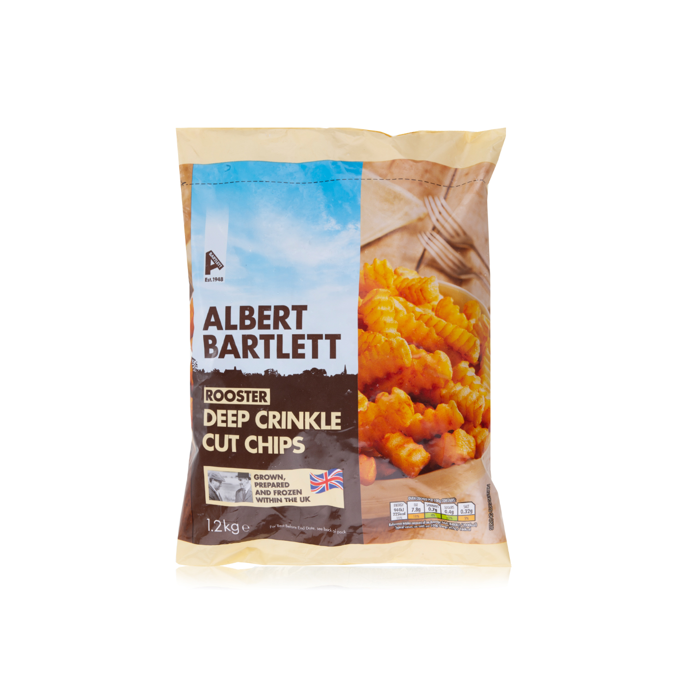 Albert Bartlett Frozen Deep Crinkle Cut Chips 1.2Kg