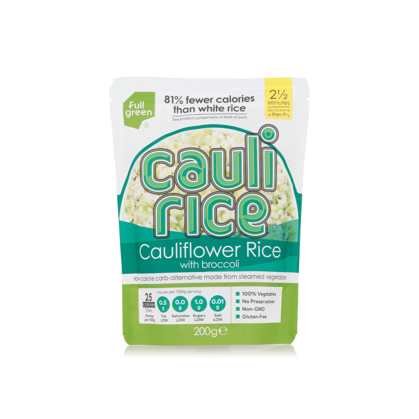 Full Green Cauliflower Rice with Broccoli 200g