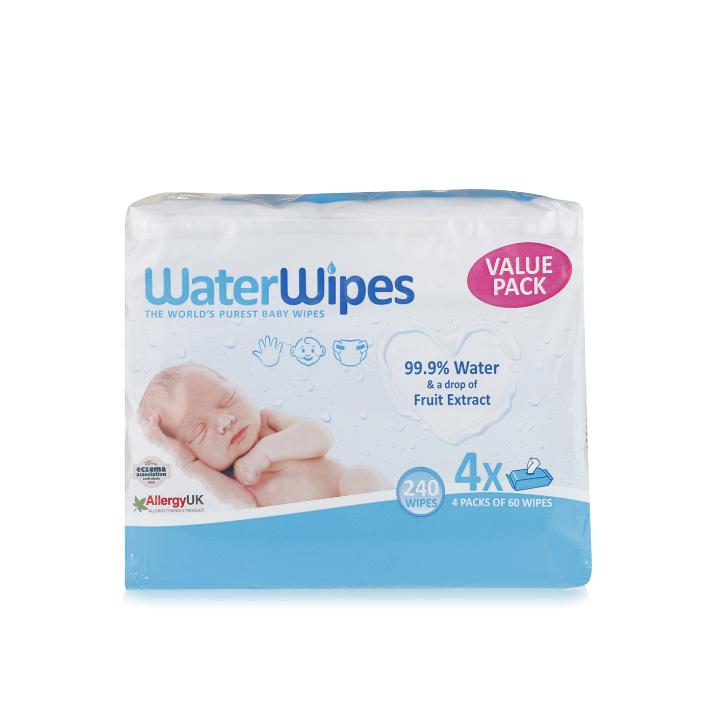 Waterwipes Chemical Free Baby Wipes x 240