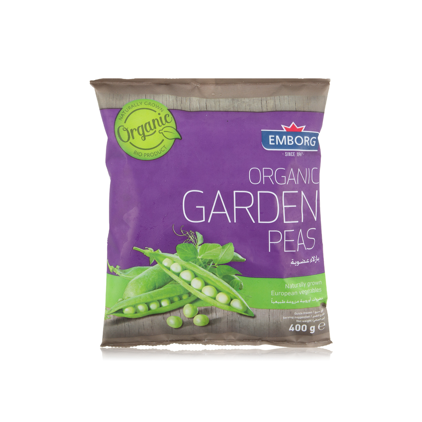 Emborg Frozen Organic Garden Peas 400G