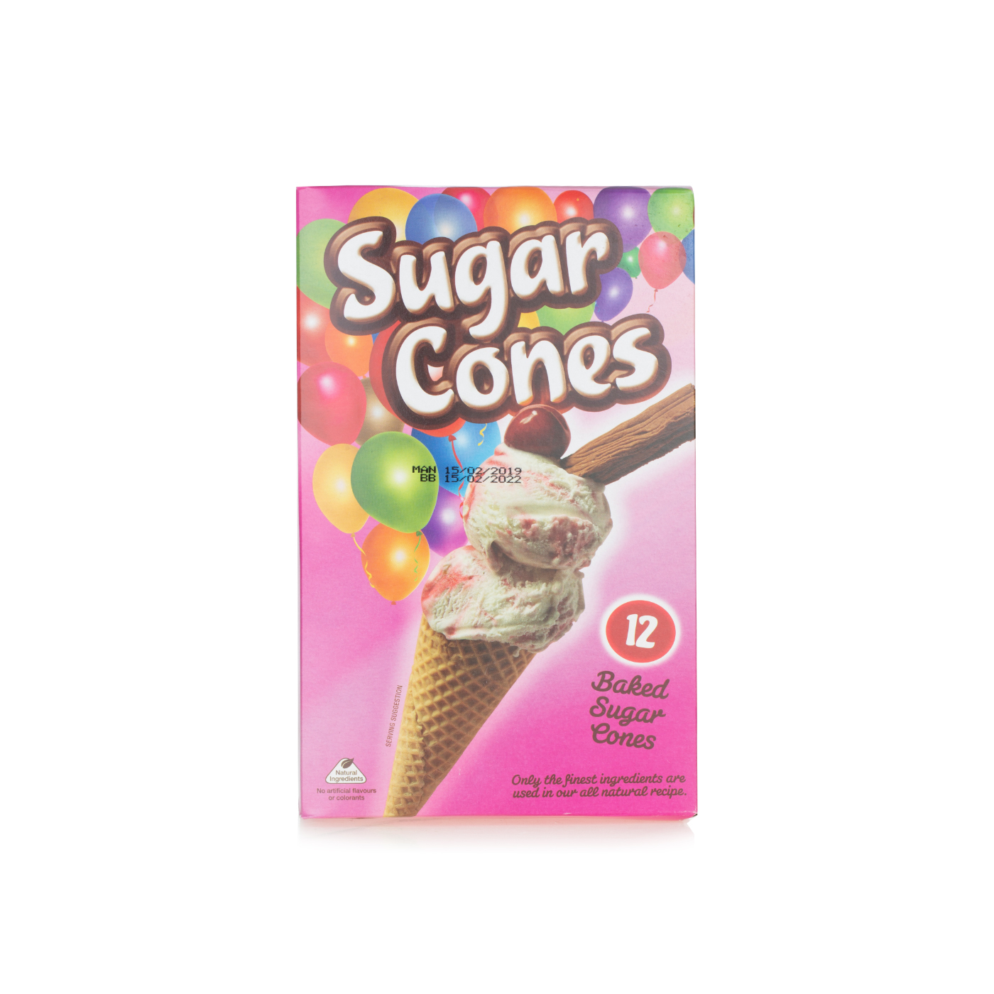 Honeyfield's Sugar Cones 12 x 145g