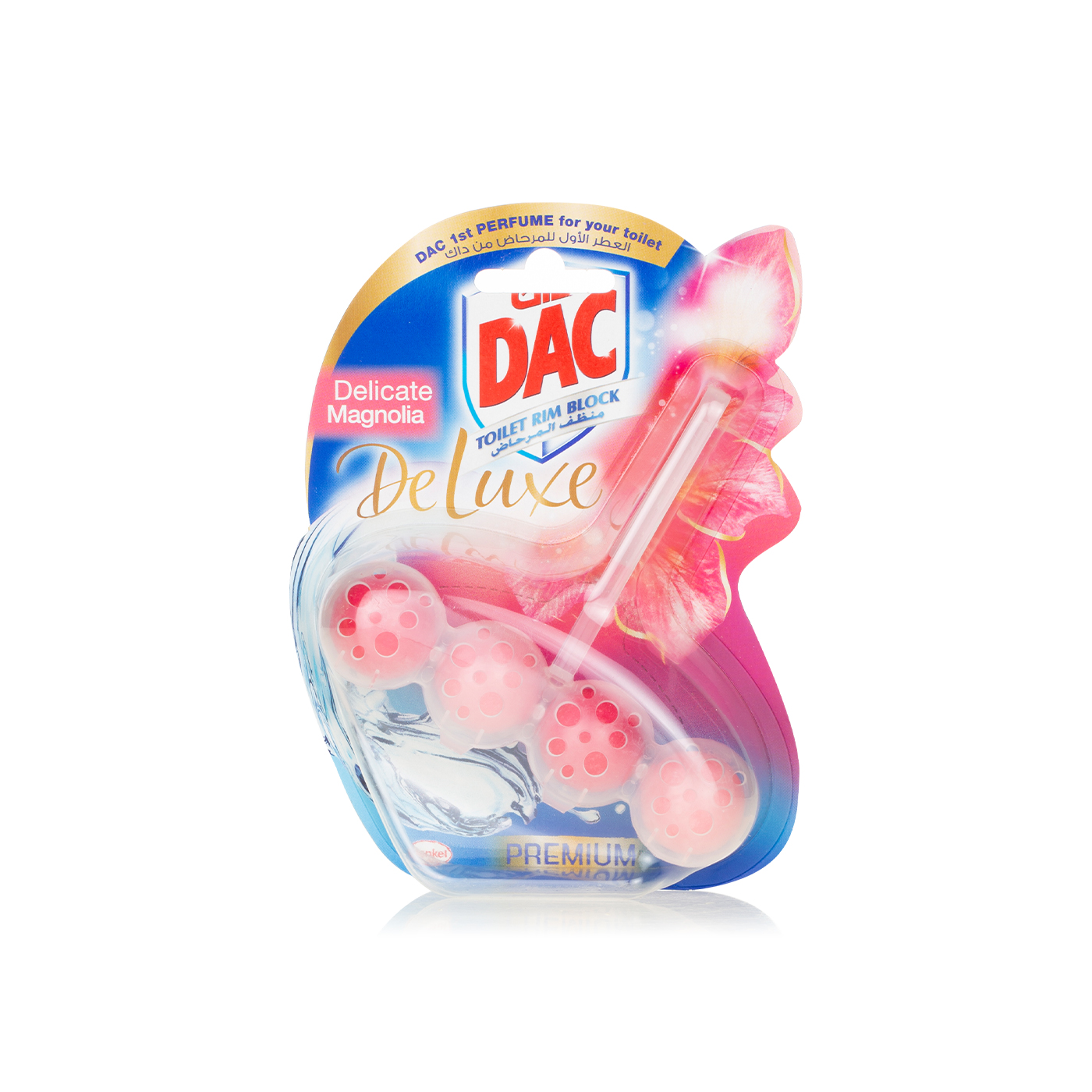 Dac Toilet Cleaner Rim Block Deluxe Magnolia 50g