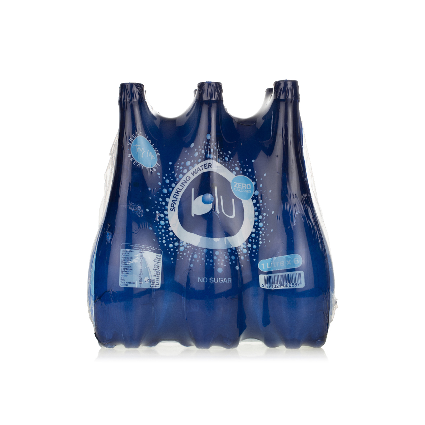 Oasis Blu Sparkling Water Regular 1 litre x 6