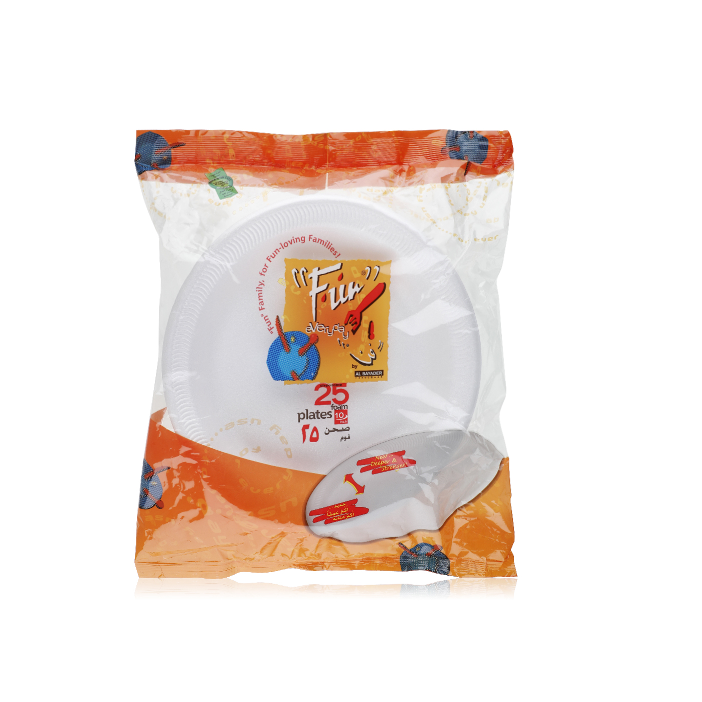 Fun Foam Plate 10inches 25 Pack