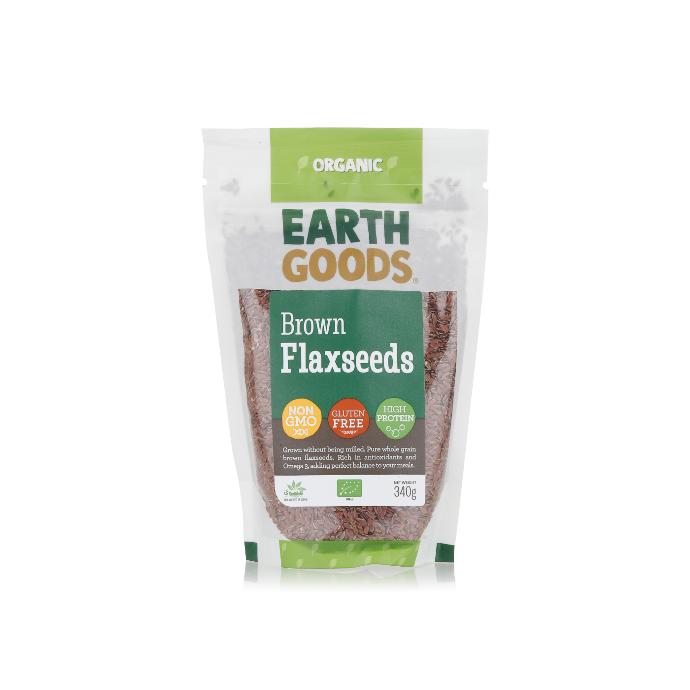 Earth Goods Organic Brown Flaxseeds 340g