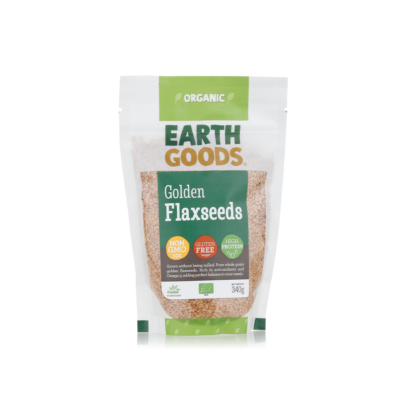 Earth Goods Organic Golden Flaxseeds 340g