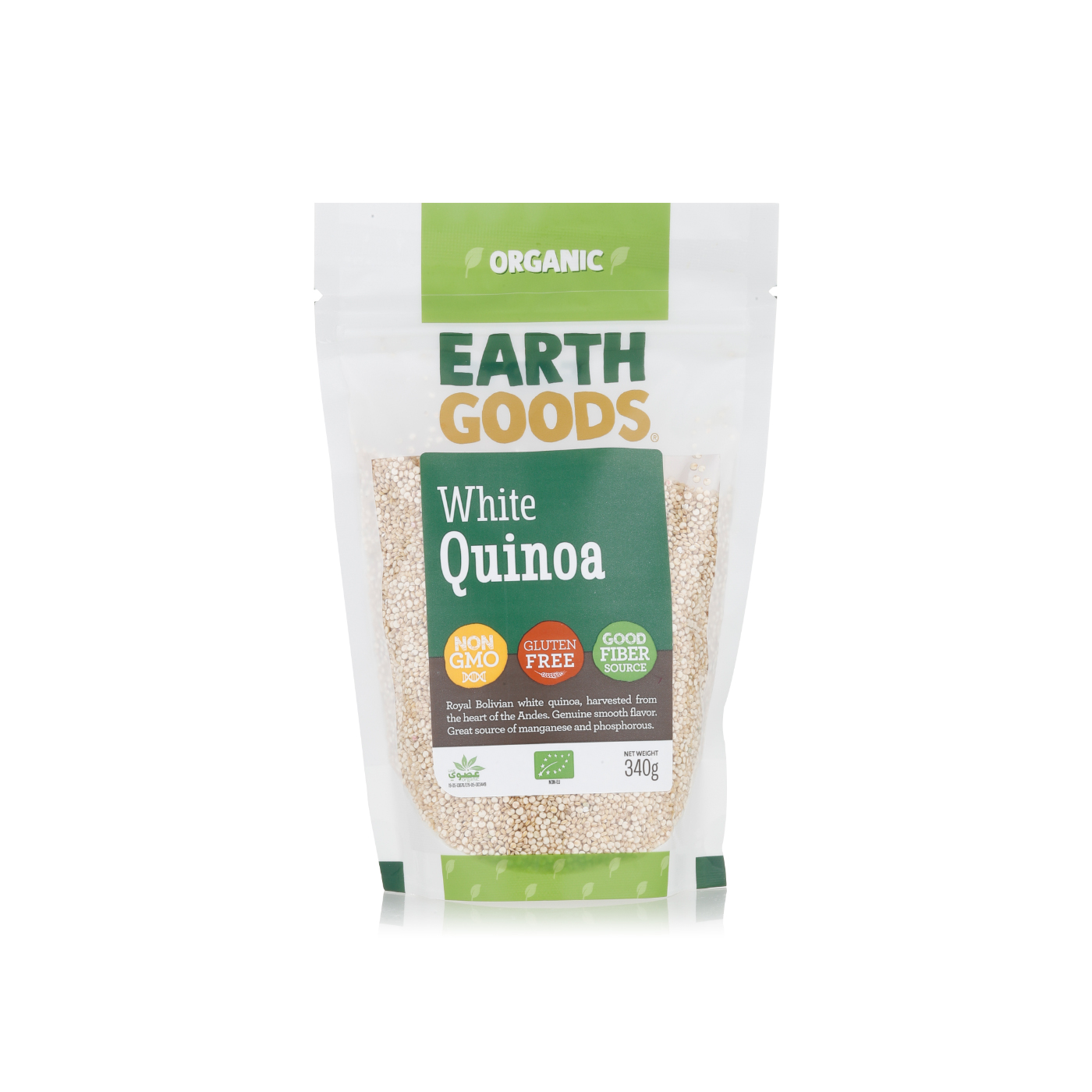Earth Goods Organic White Quinoa 340g