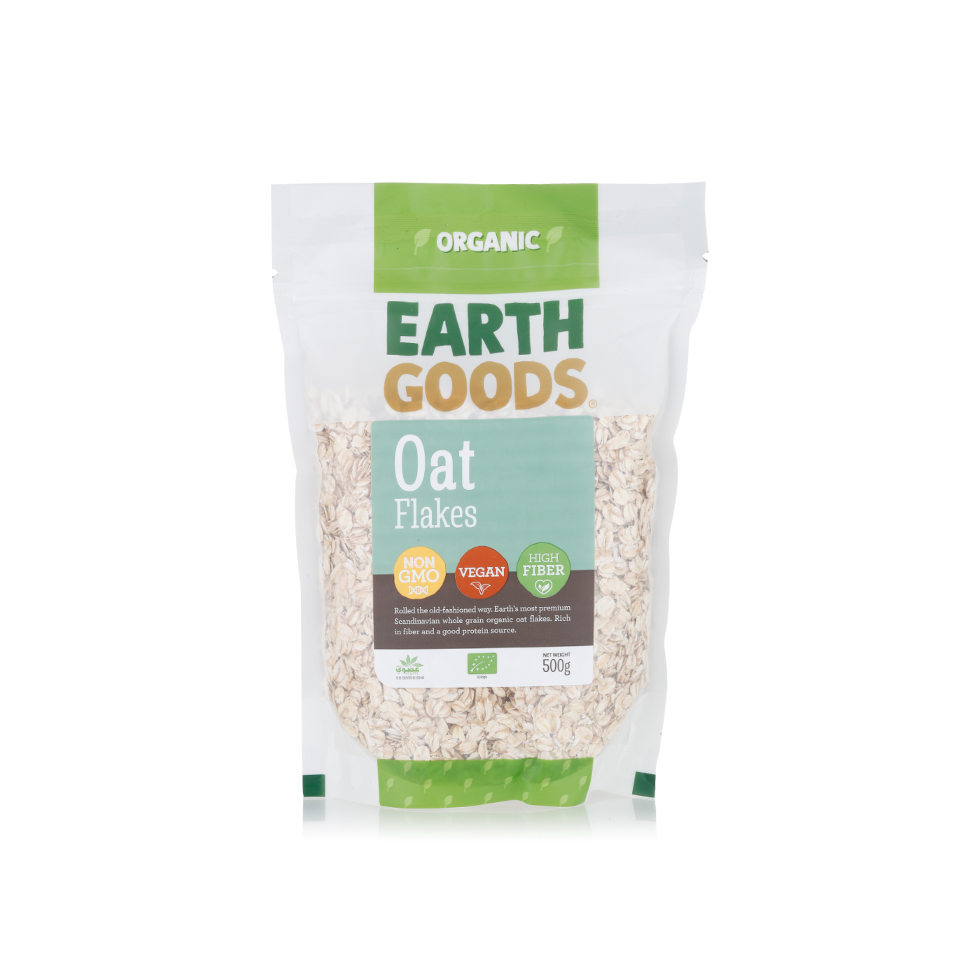 Earth Goods organic gluten free oat flakes 500g Spinneys UAE