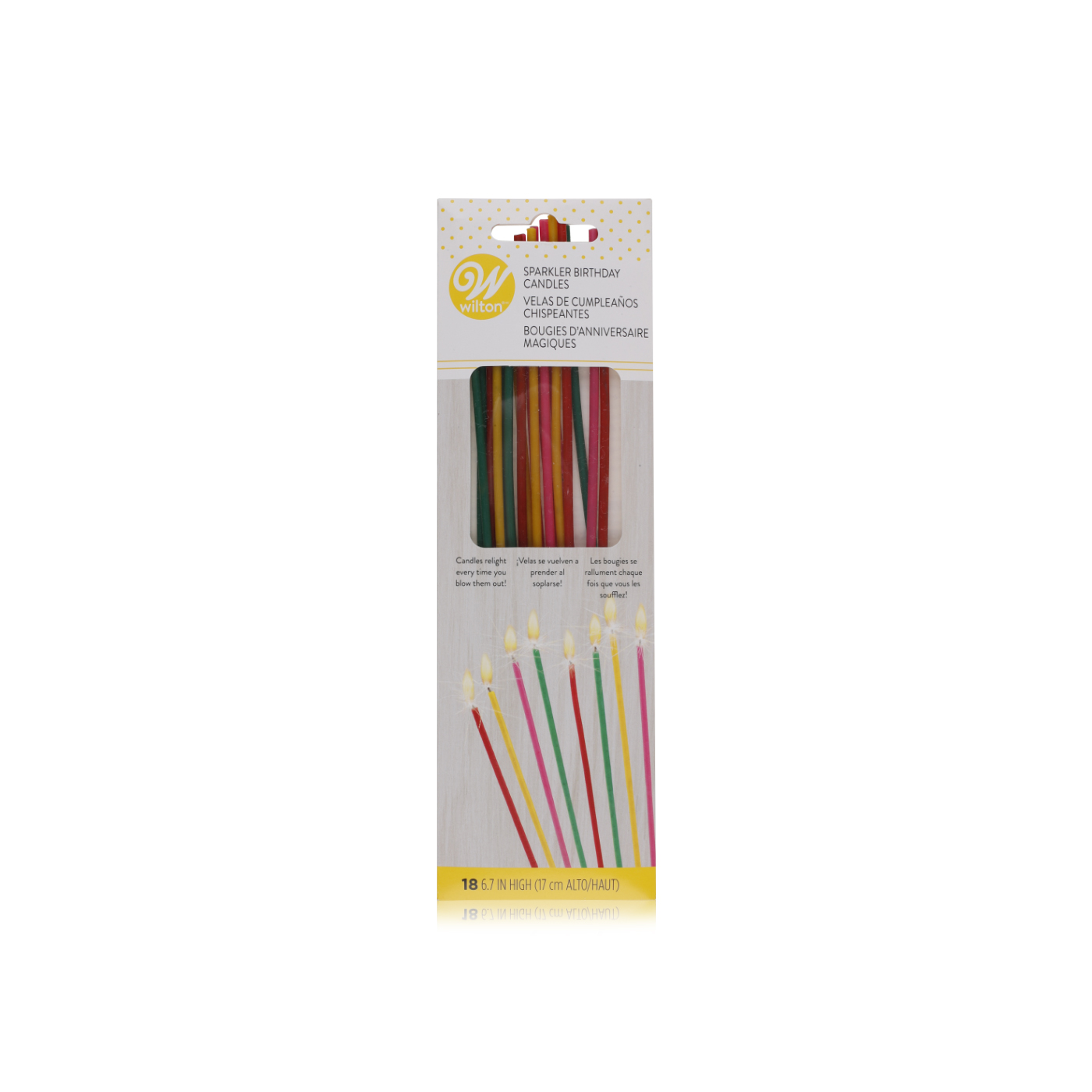 Wilton trick sparkler candles x18 Spinneys UAE