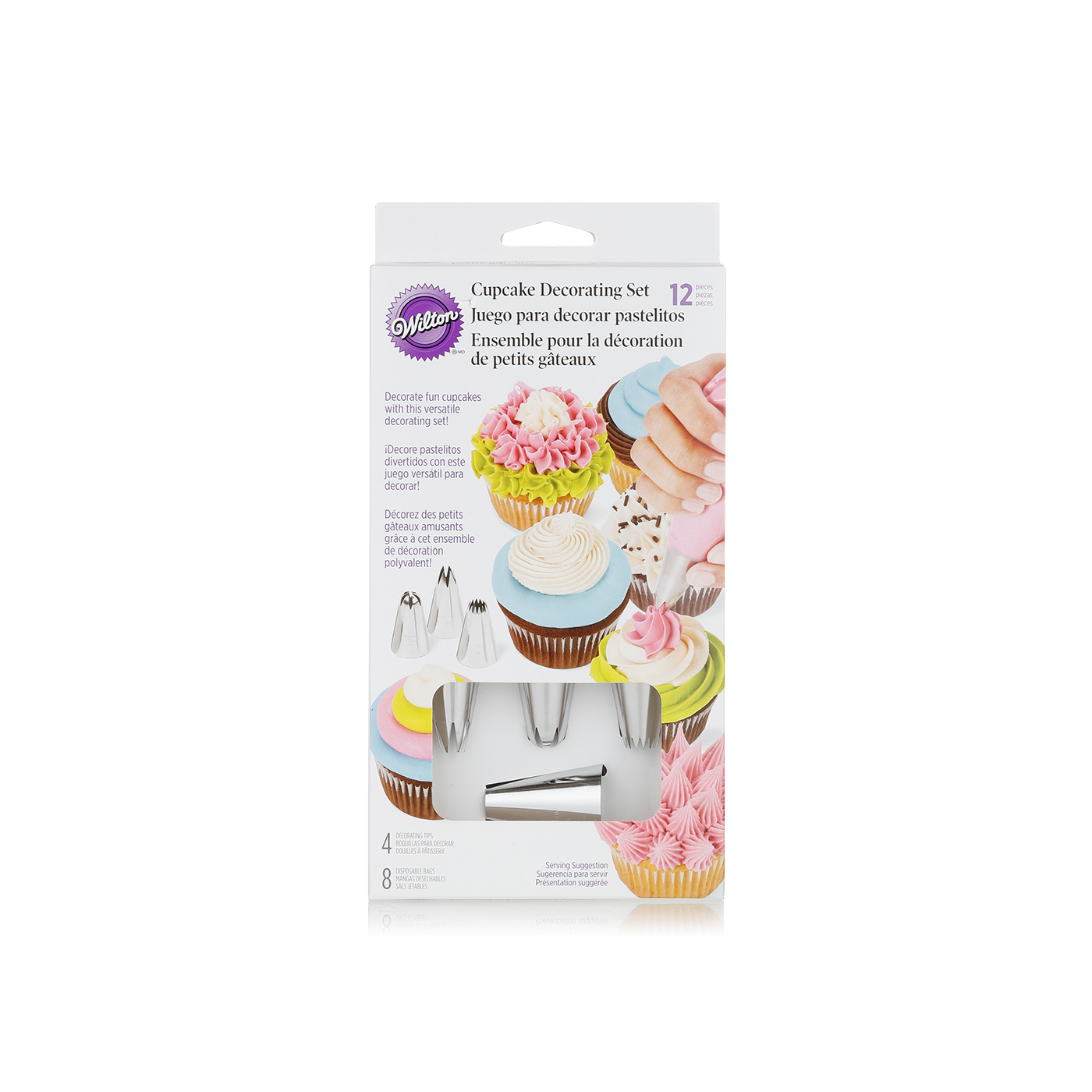 Wilton Cupcake Decorating Icing Tips 12 Piece Set Spinneys Uae