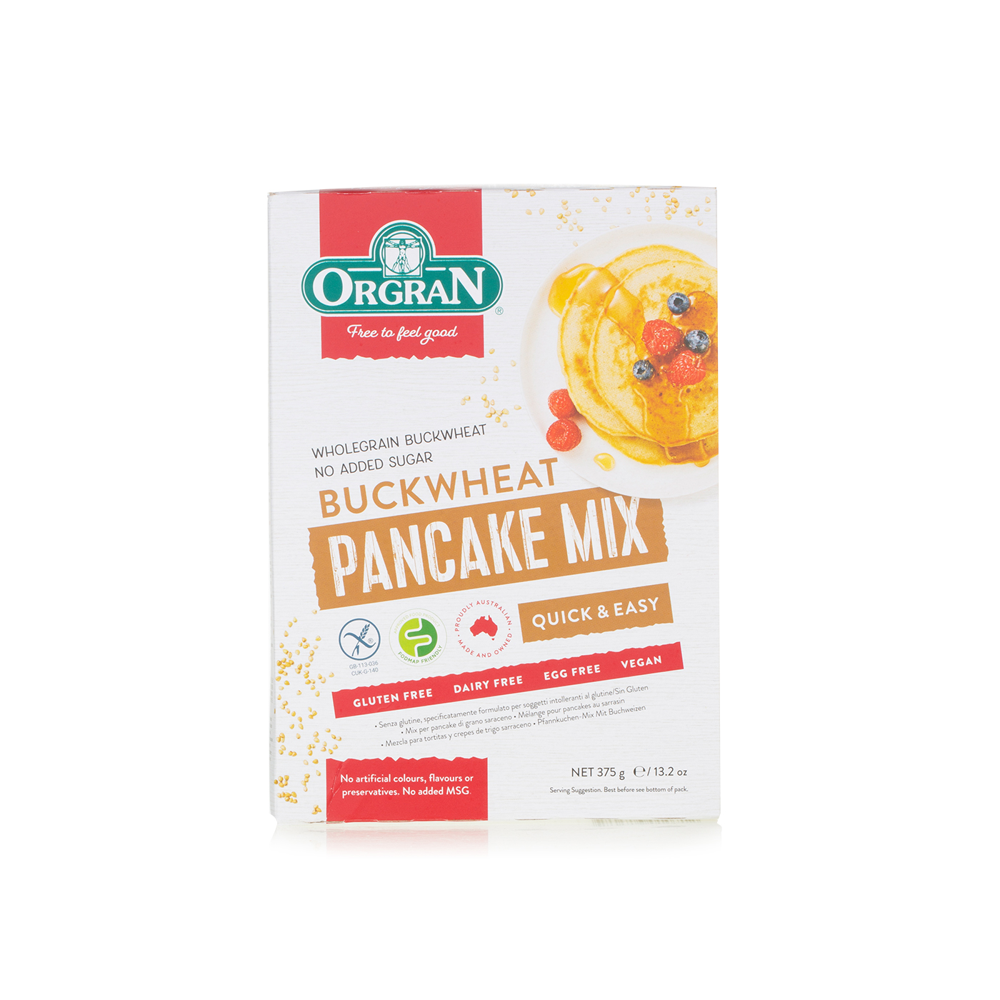 Orgran Buckwheat Pancake Mix 375g