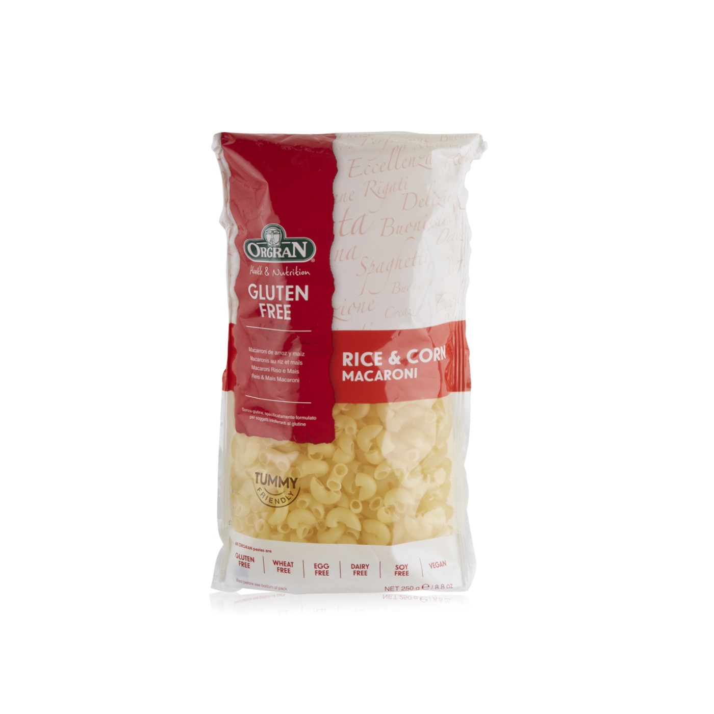 Orgran Rice and Corn Pasta Macaroni 250g