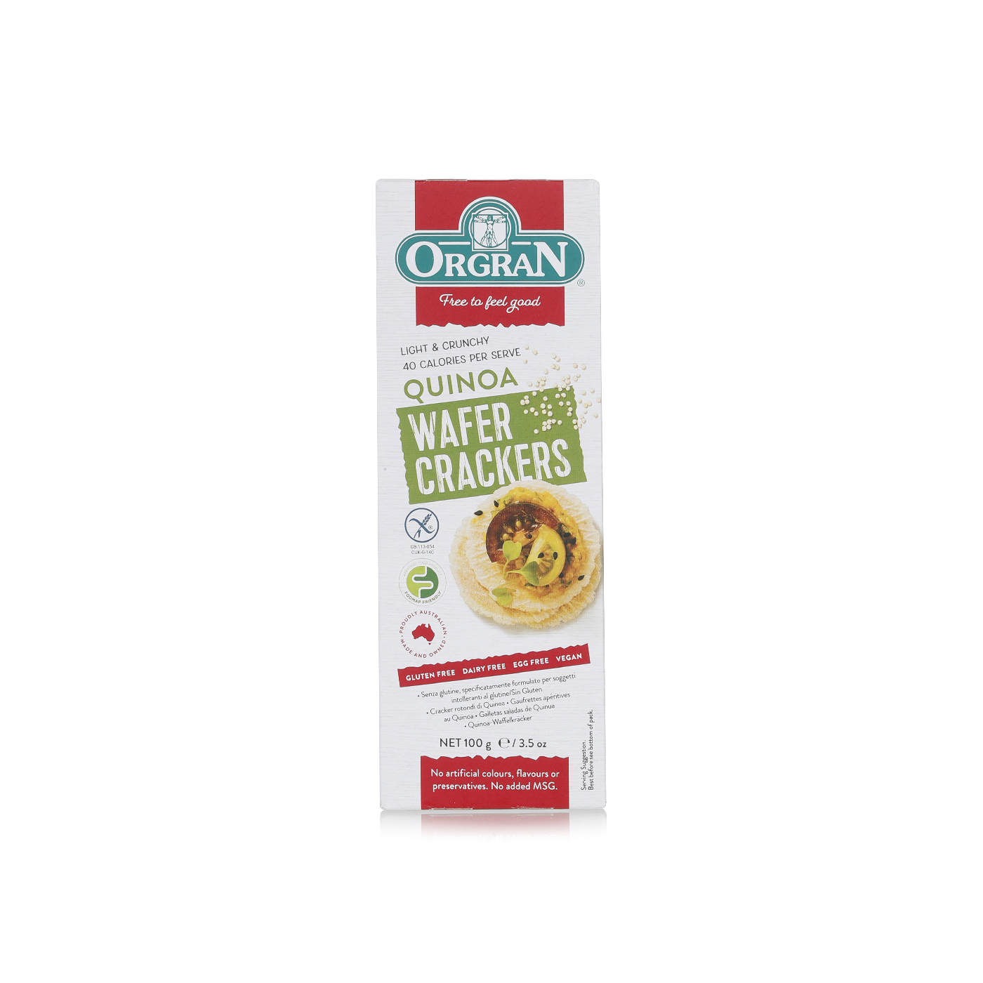 Orgran Quinoa Wafer Crackers 100g
