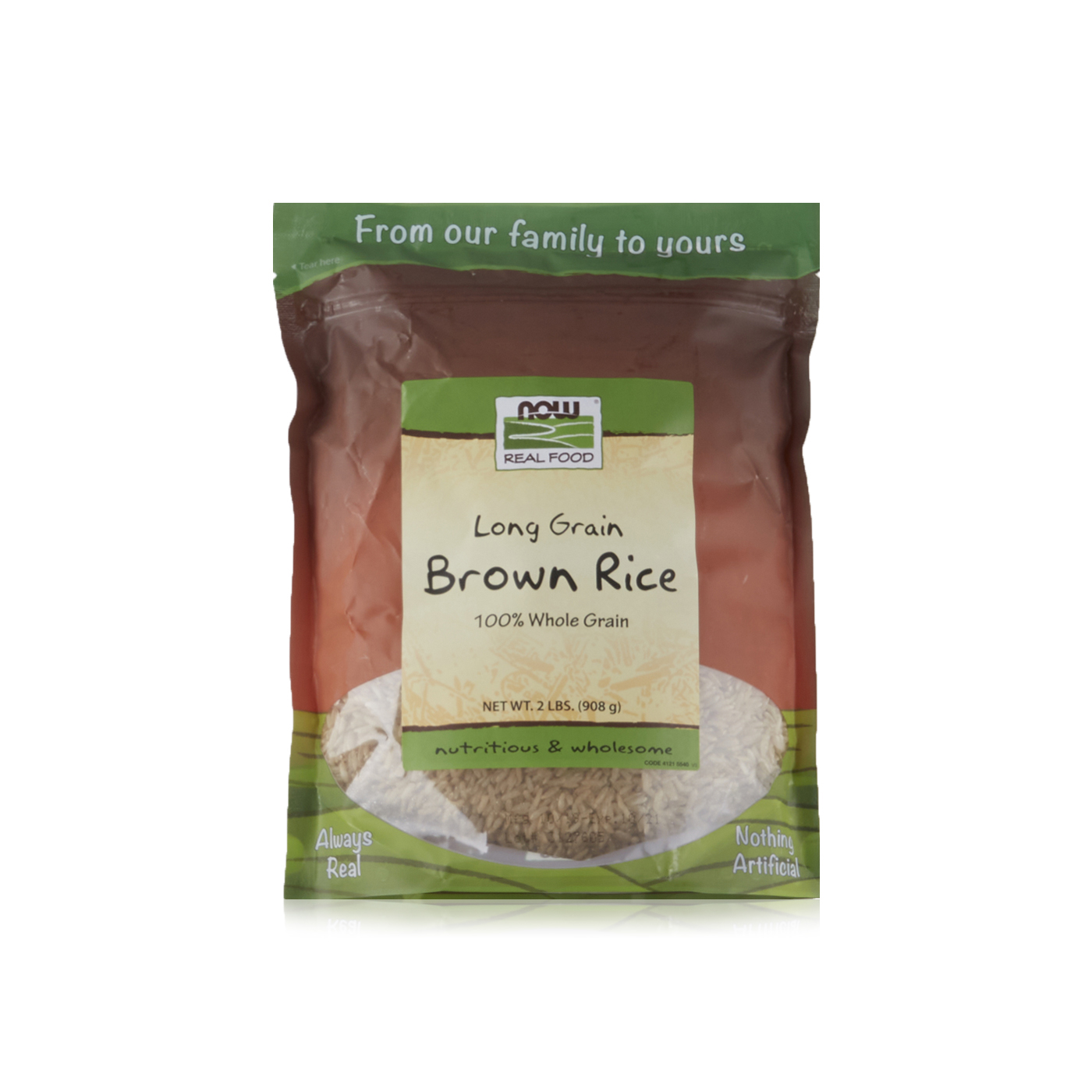 Now Long Grain Brown Rice 2 lb