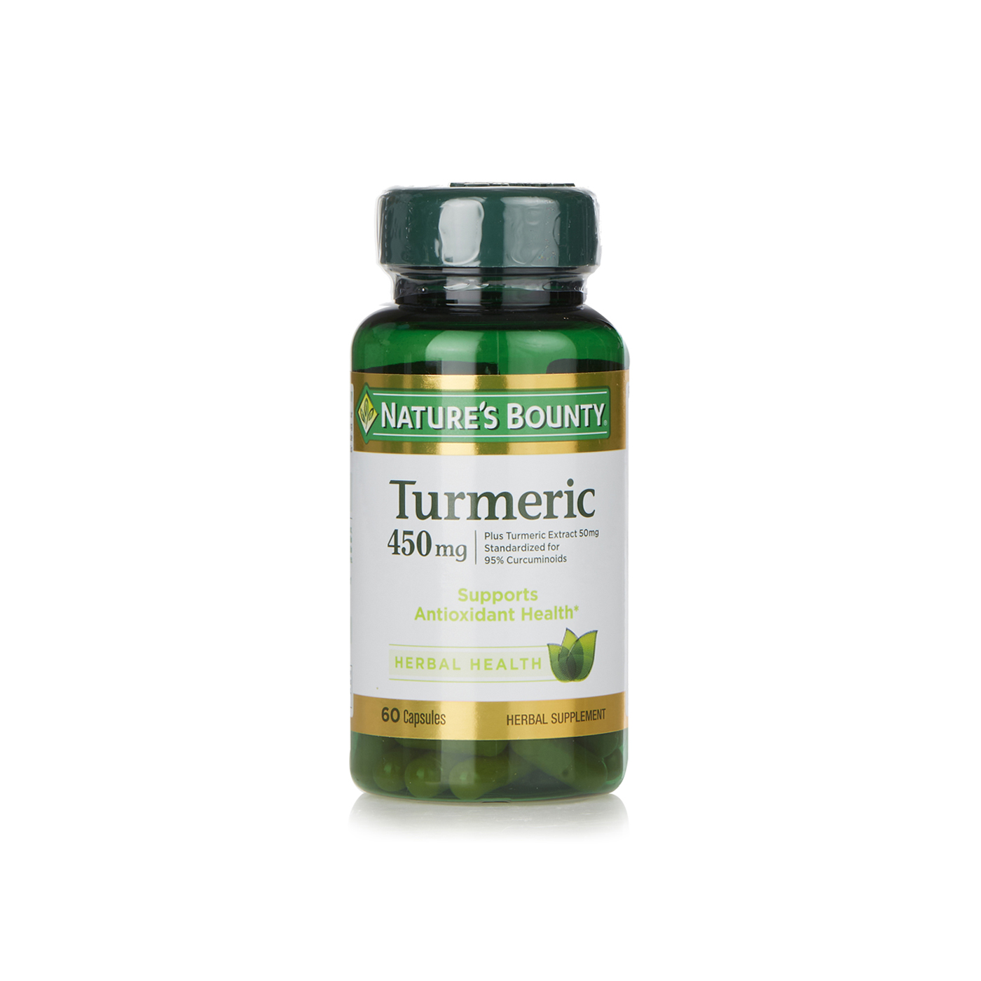 Nature's Bounty turmeric 450mg capsules x60 Spinneys UAE