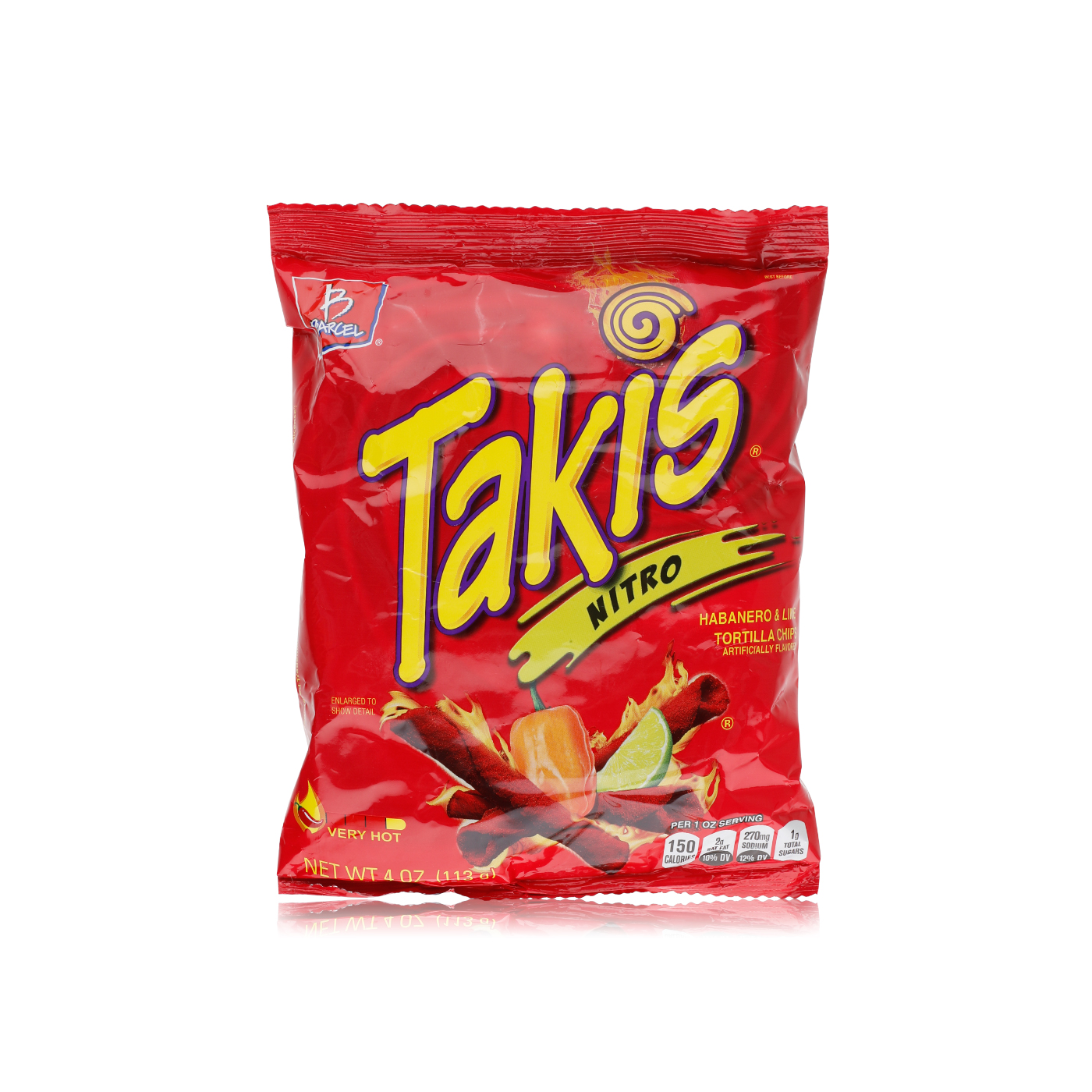 Takis Nitro Habanero & Lime Tortilla Chips 113g