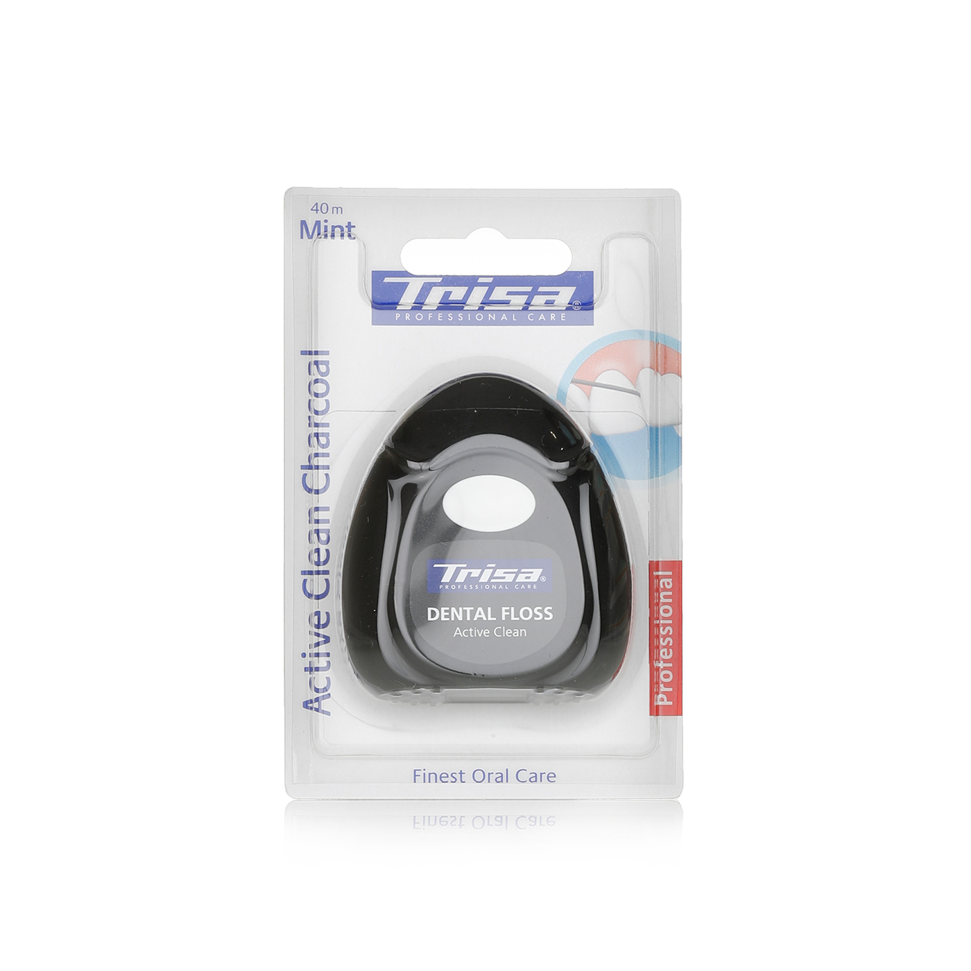 Trisa Active Clean Charcoal Mint Dental Floss 40m