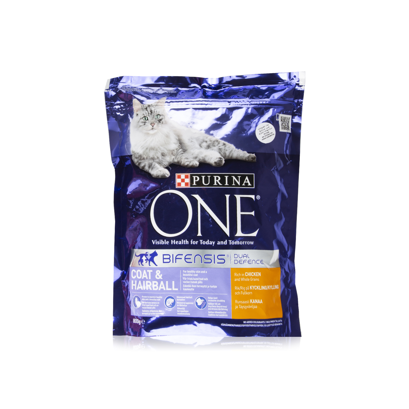 Purina One Coat & Hairball Chicken 800g