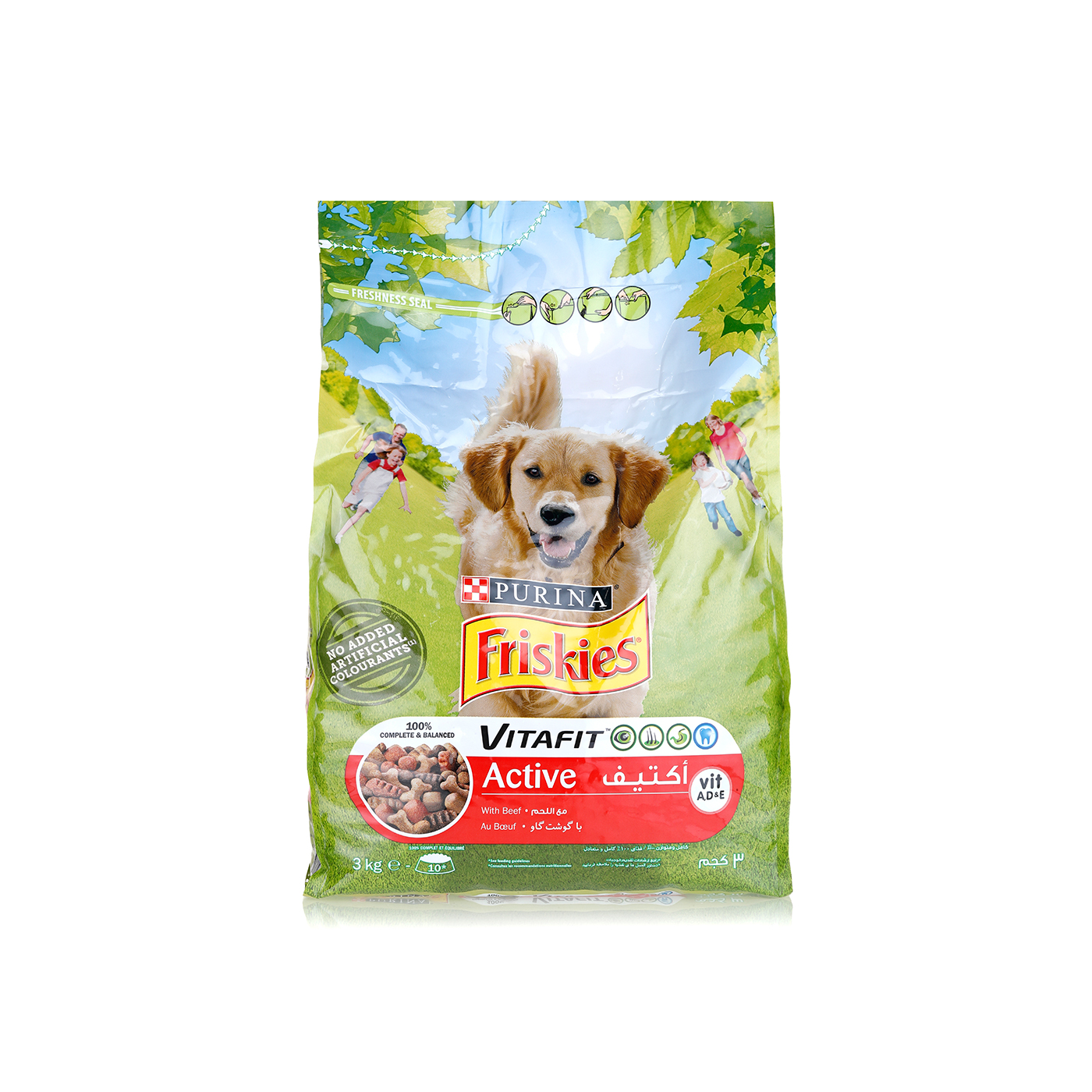 Purina Friskies Active Beef Dog Food 3kg