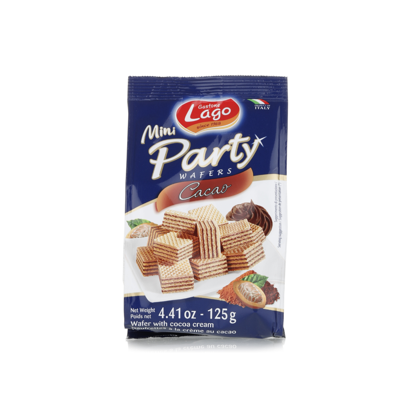 Lago Mini Party Wafers Cacao 125g