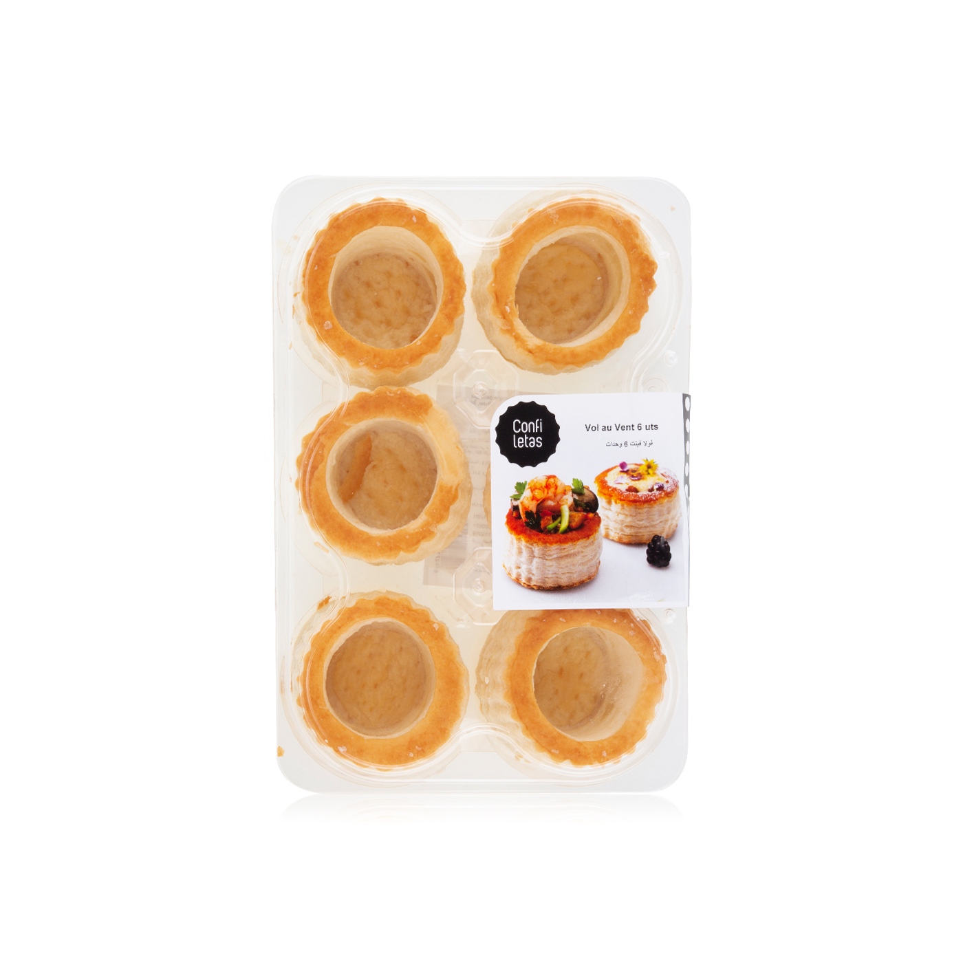 Confiletas Large Vol Au Vent Cases x 6