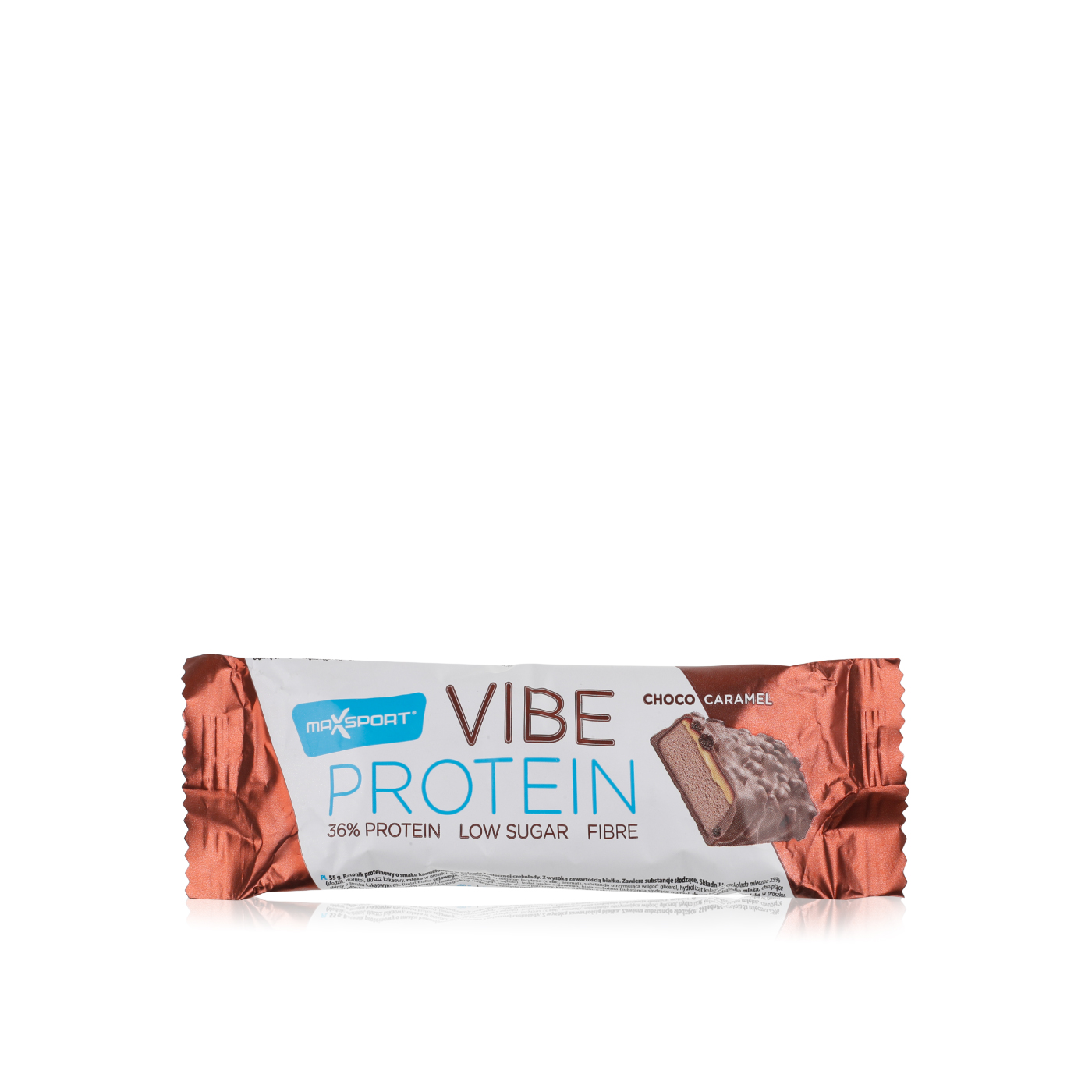 Maxsport Vibe protein choco caramel 55g - Spinneys UAE