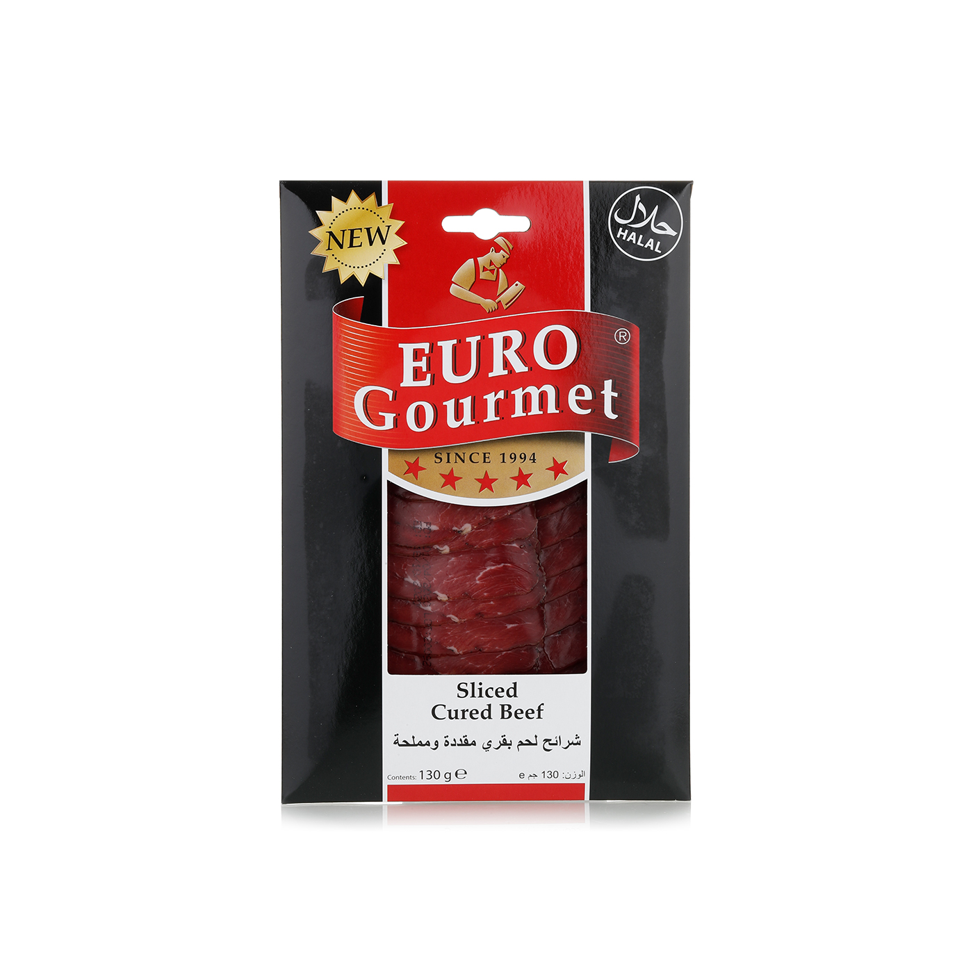 Euro Gourmet Sliced Cured Beef 130g