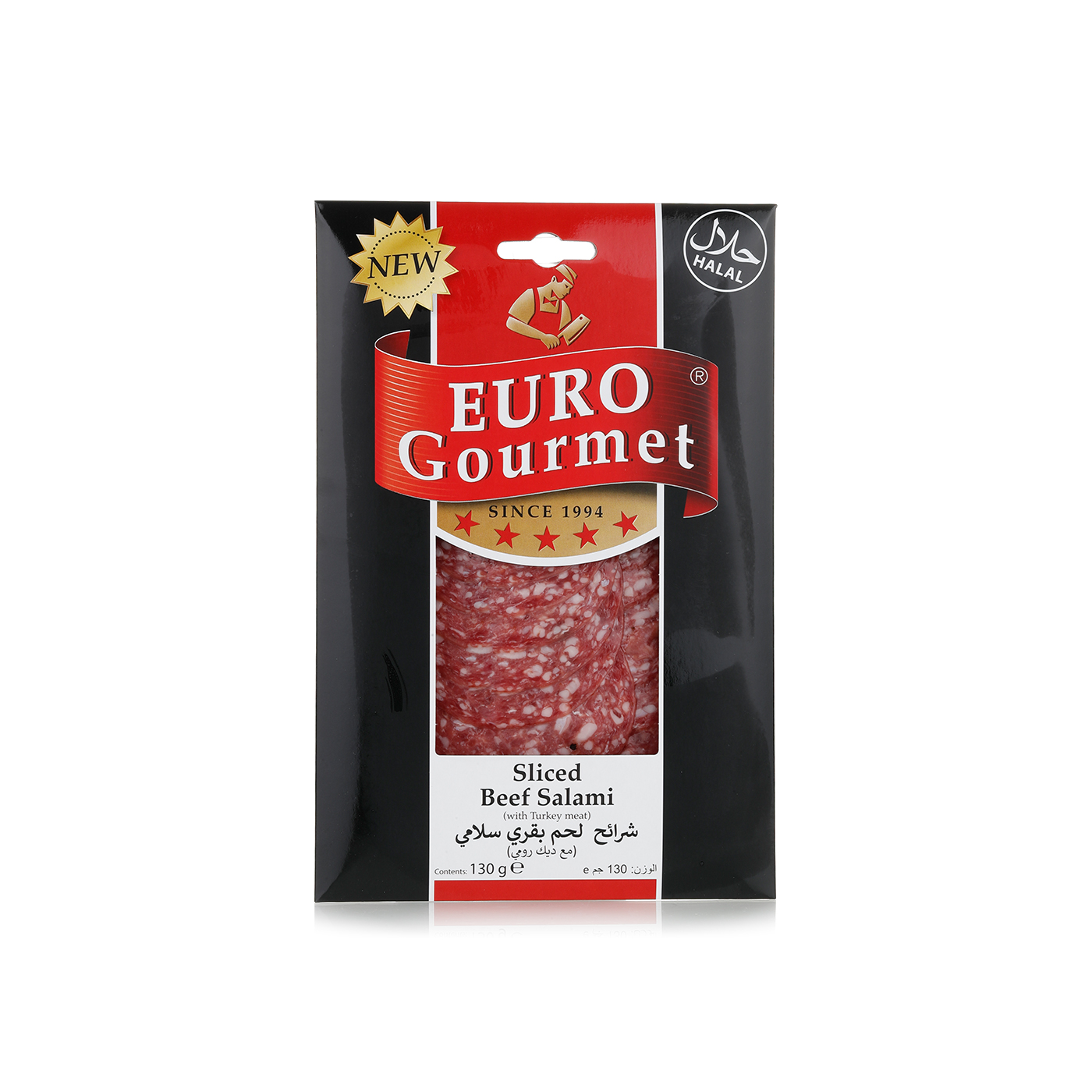 Euro Gourmet Sliced Beef Salami 130g