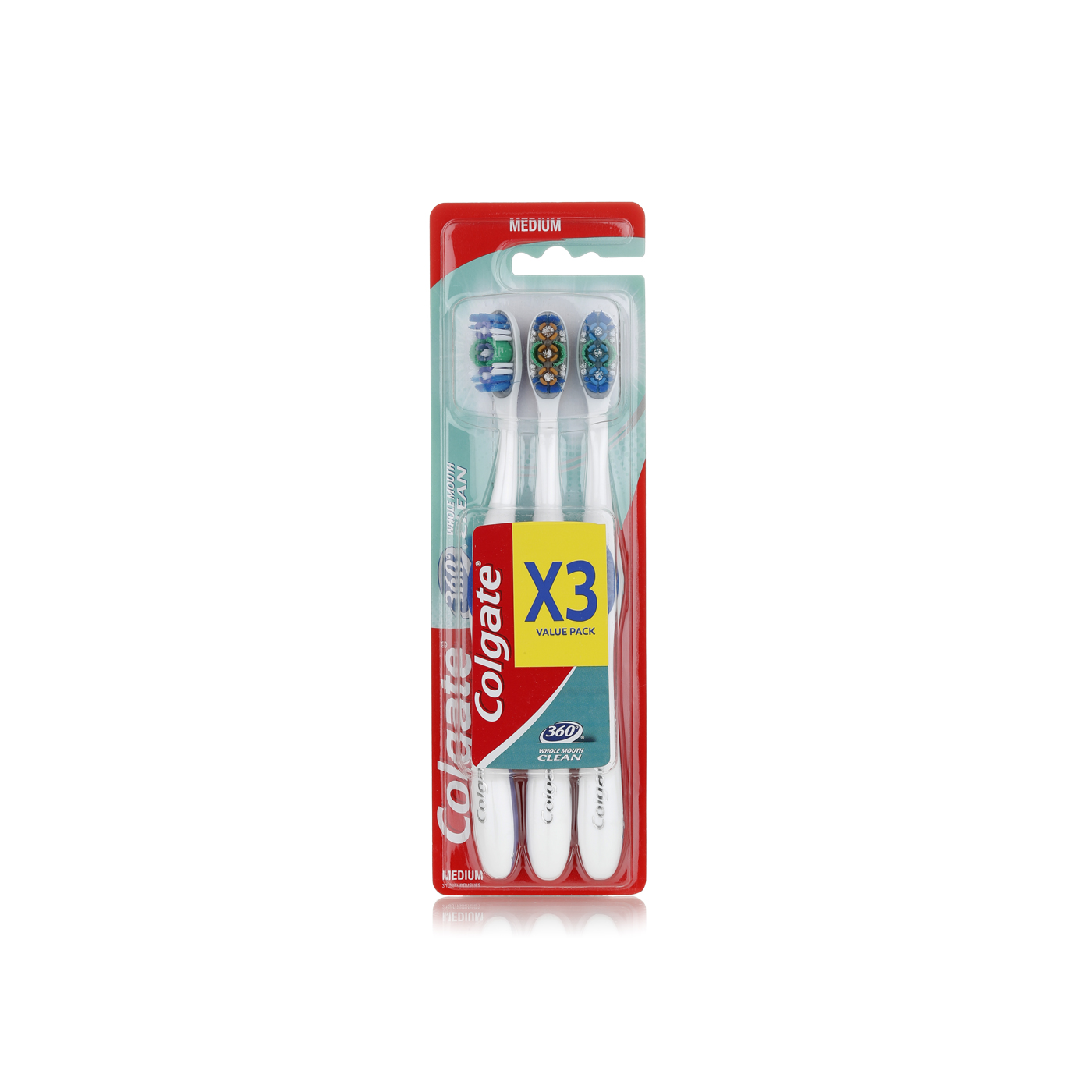 Colgate 360 Medium Toothbrush x 3