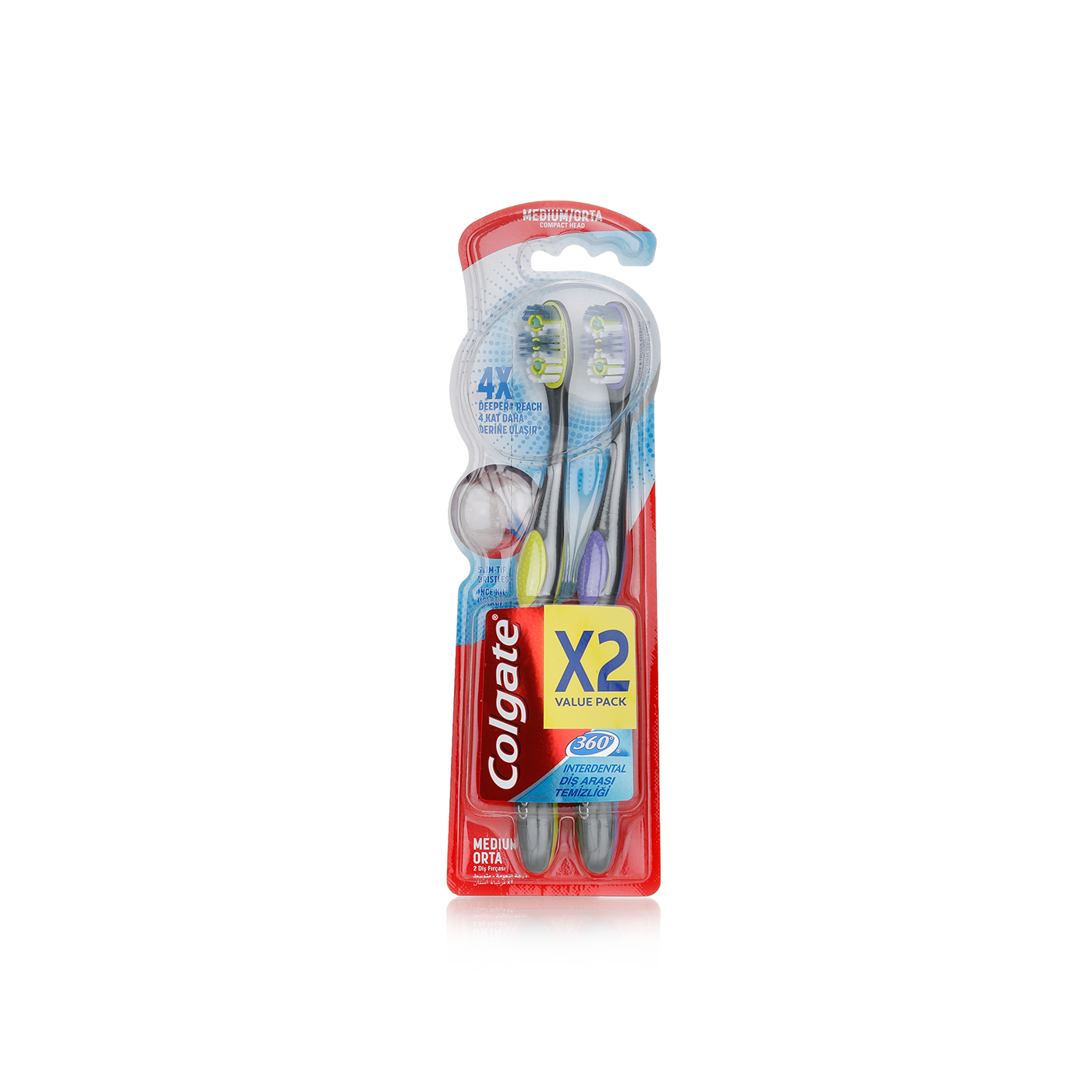 Colgate Interdental Medium Toothbrush x 2