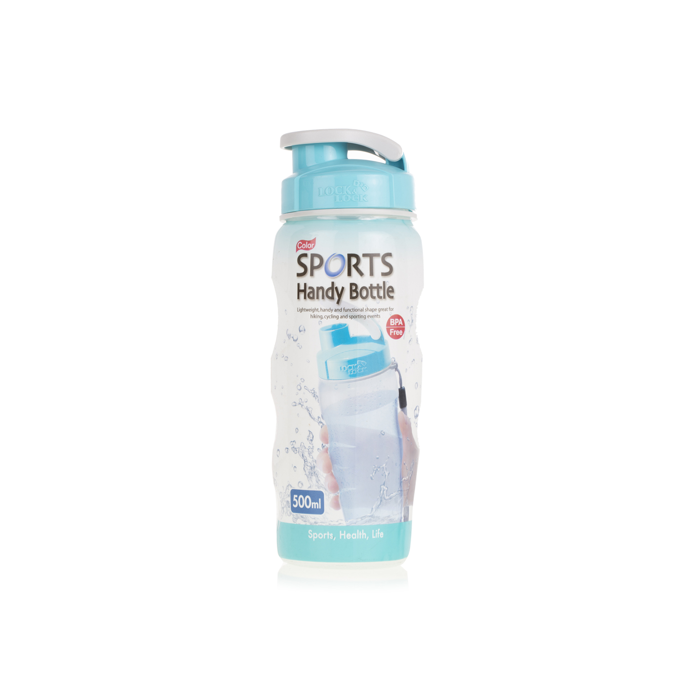 Lock & Lock Blue Bpa Free Sports Water Bottle 500ml