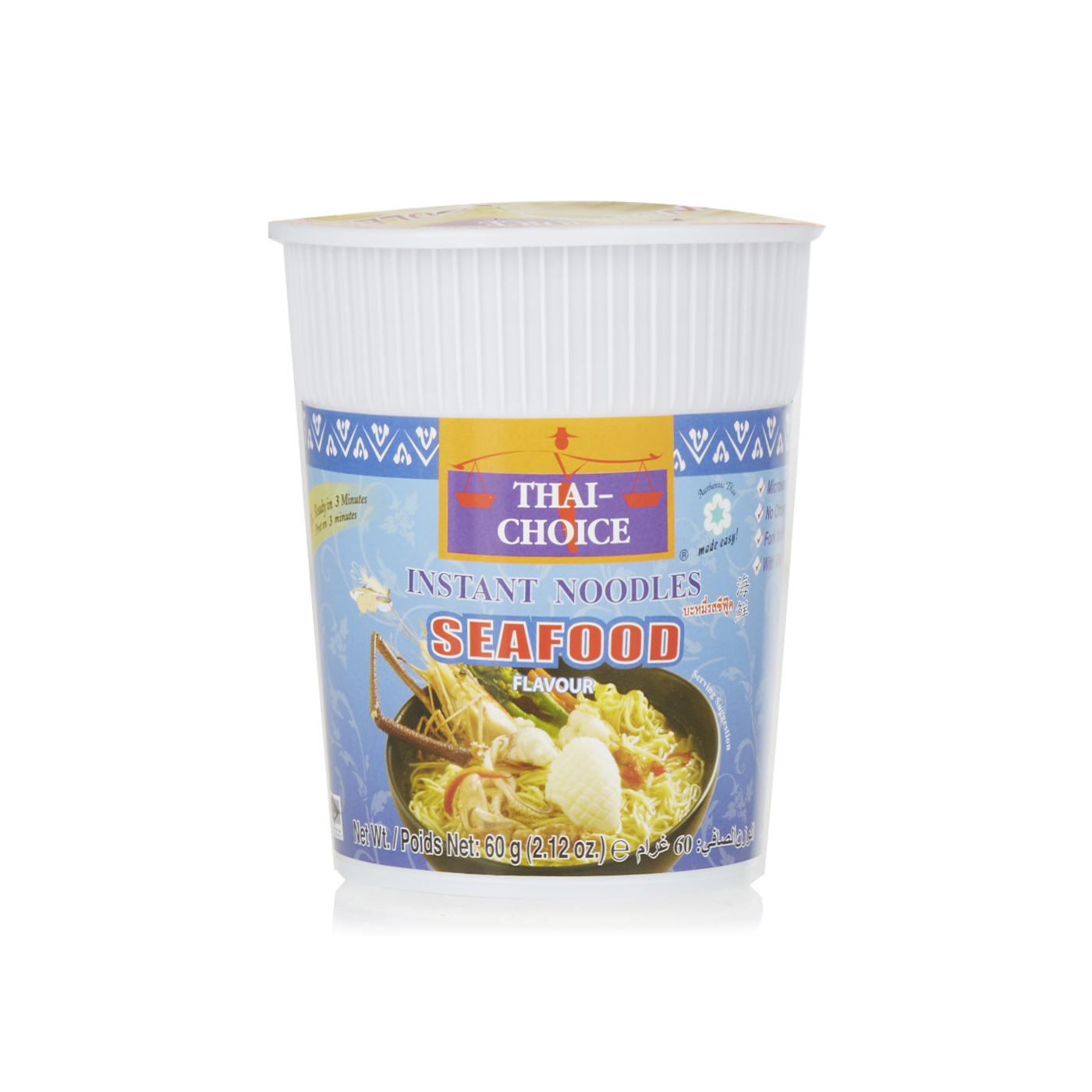 Thai-Choice Seafood Flavour Noodles 60g