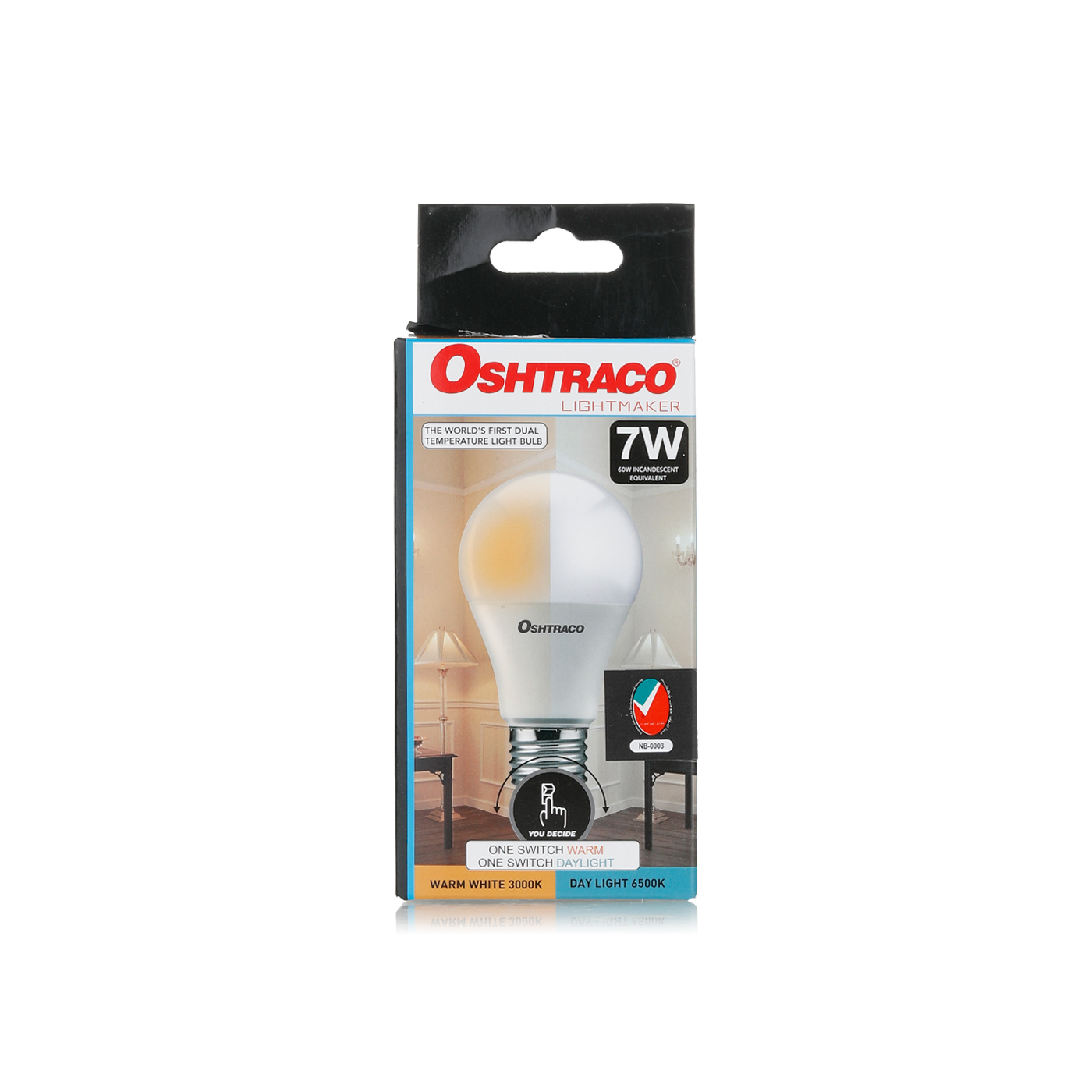 Oshtraco LED Bulb White Day Light 7w