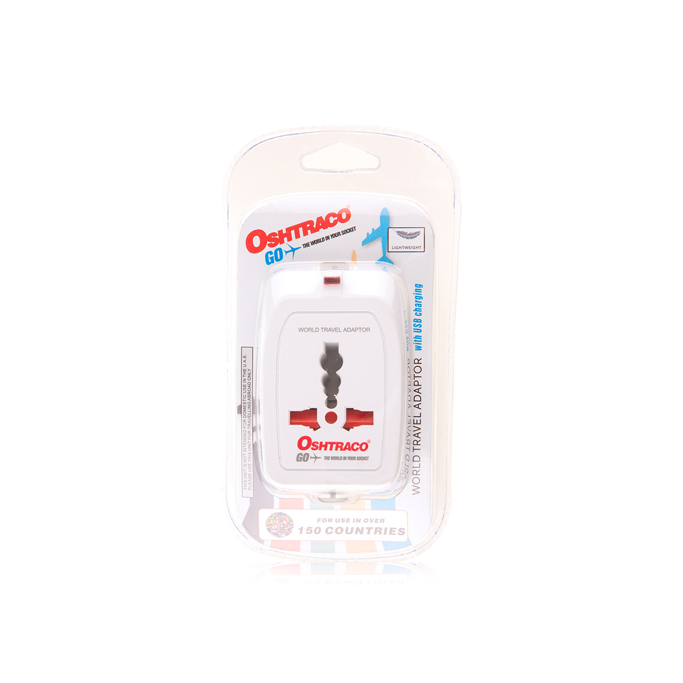 Oshtraco Travel Adaptor with Two USB Ports