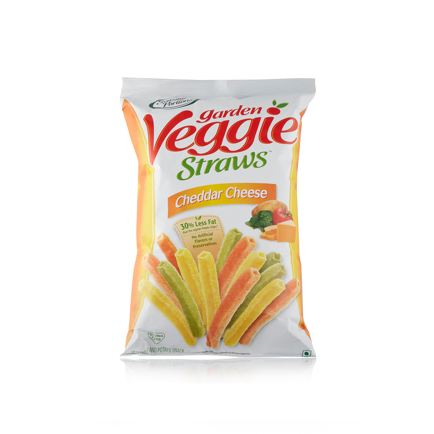 Sensible Portions Garden Veggie Straws Cheddar Cheese 120g