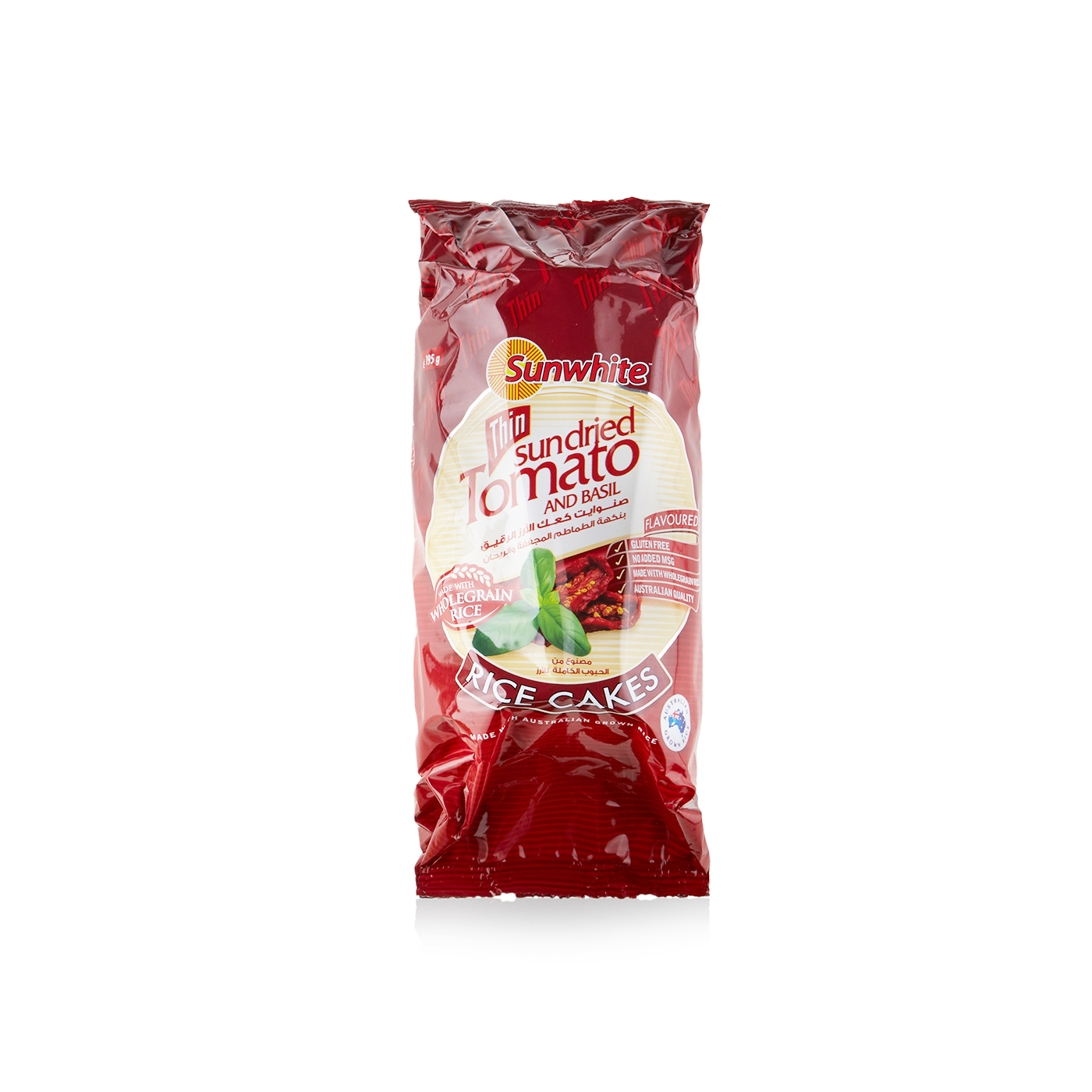 Sunwhite Sundried Tomato & Basil Rice Cakes 195g
