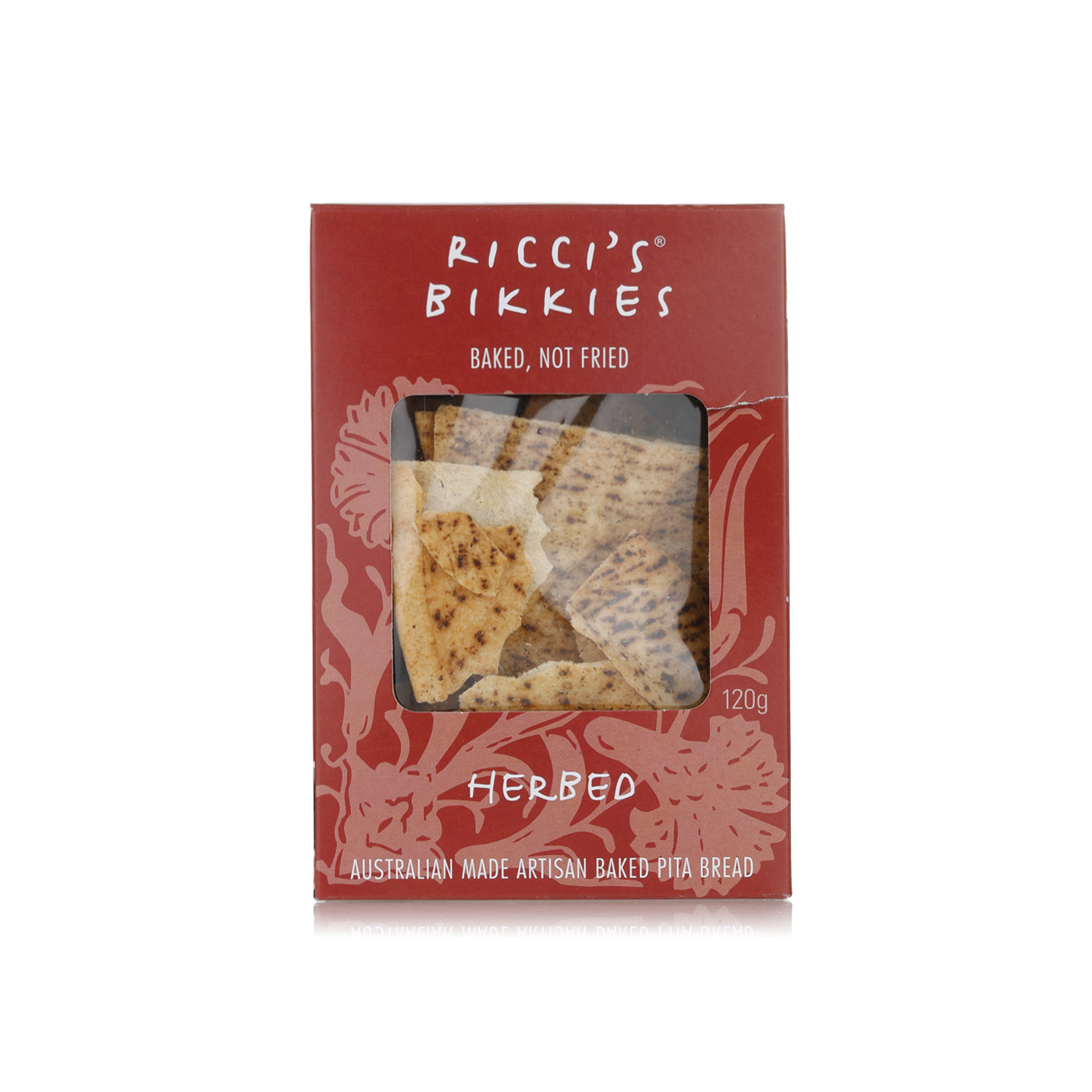 Ricci's Bikkies Herbed Baked Pita Bread 120g